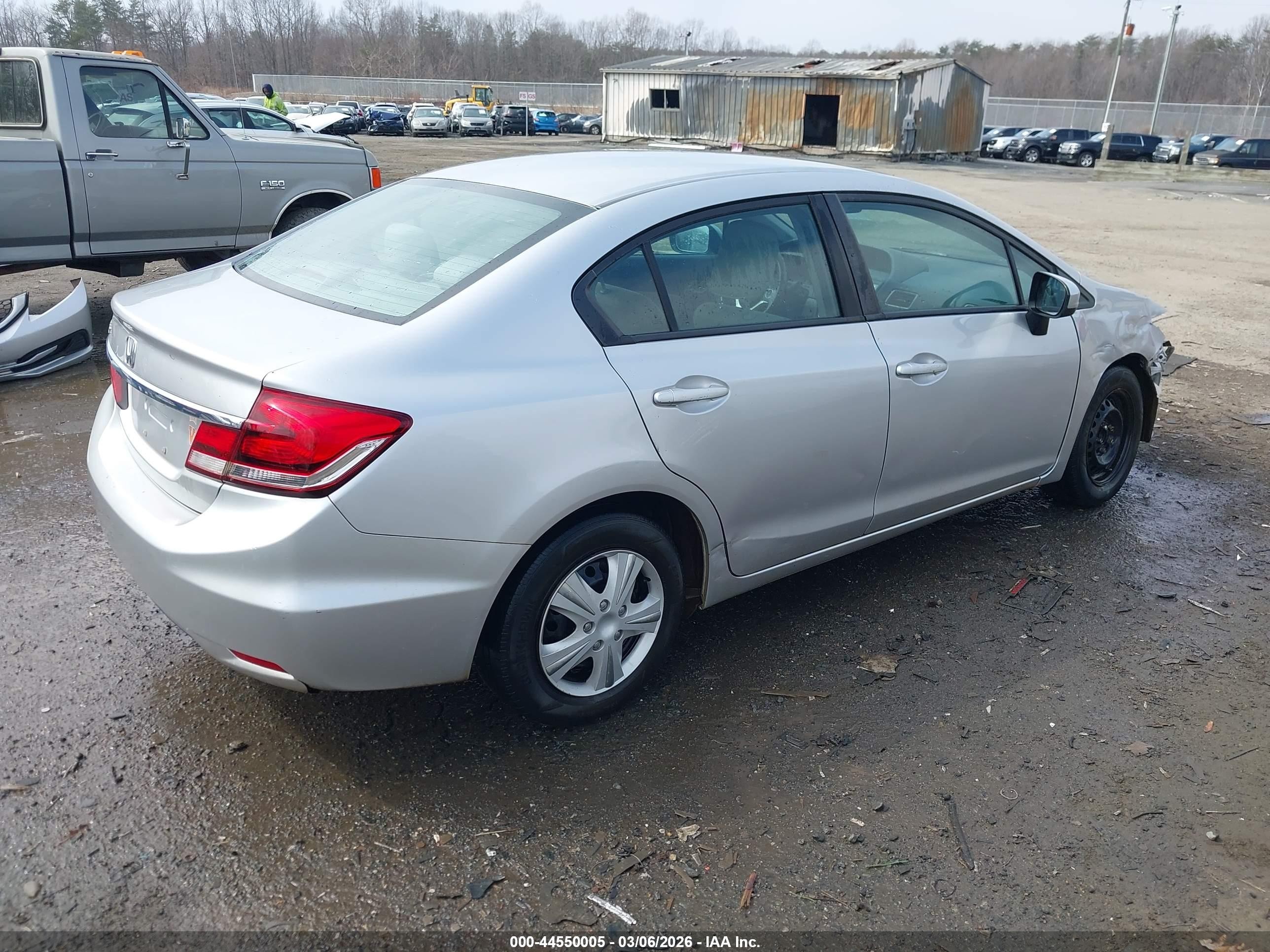 2014 Honda Civic Lx Silver vin: 19XFB2F57EE214839
