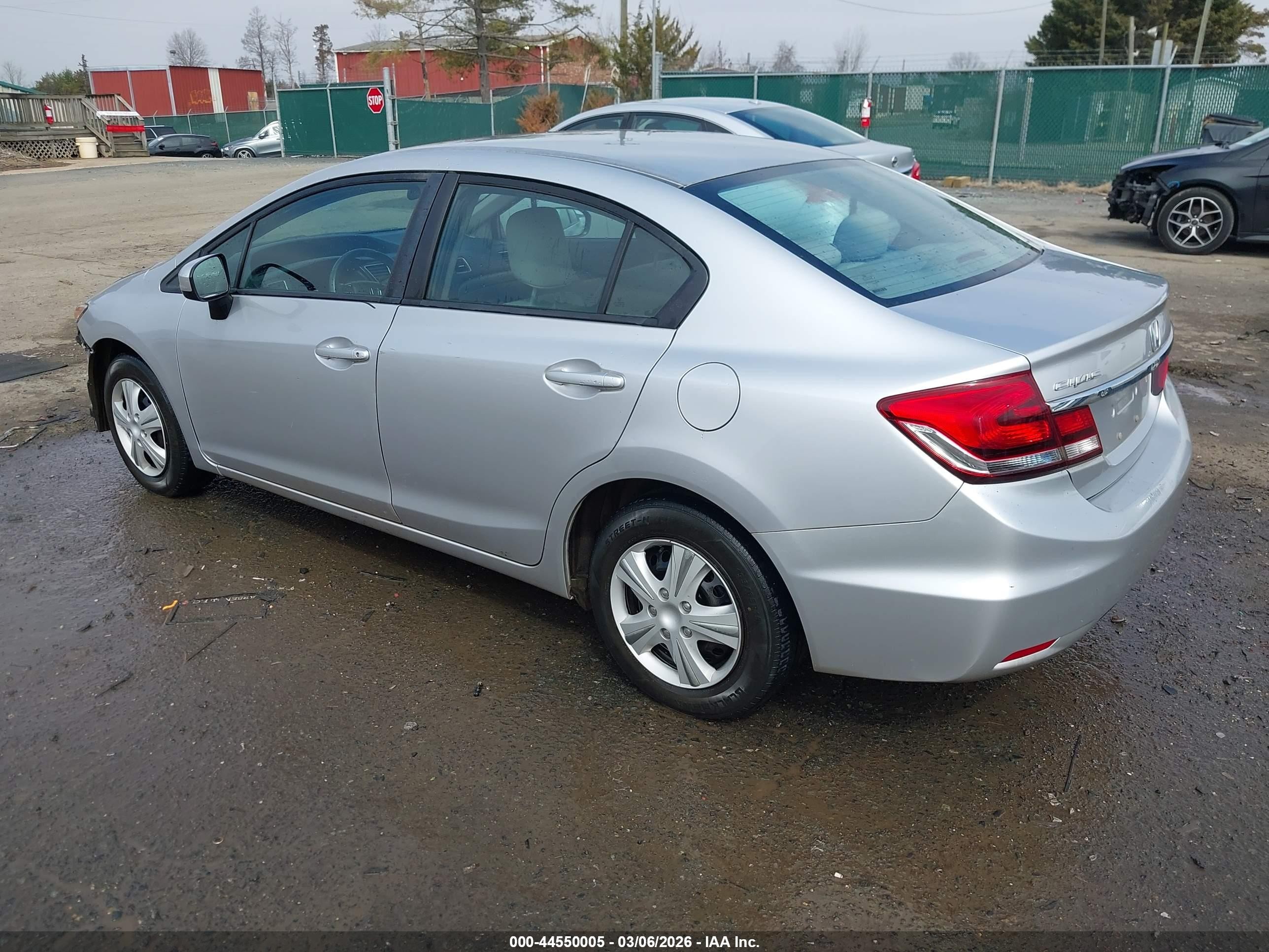 2014 Honda Civic Lx Silver vin: 19XFB2F57EE214839