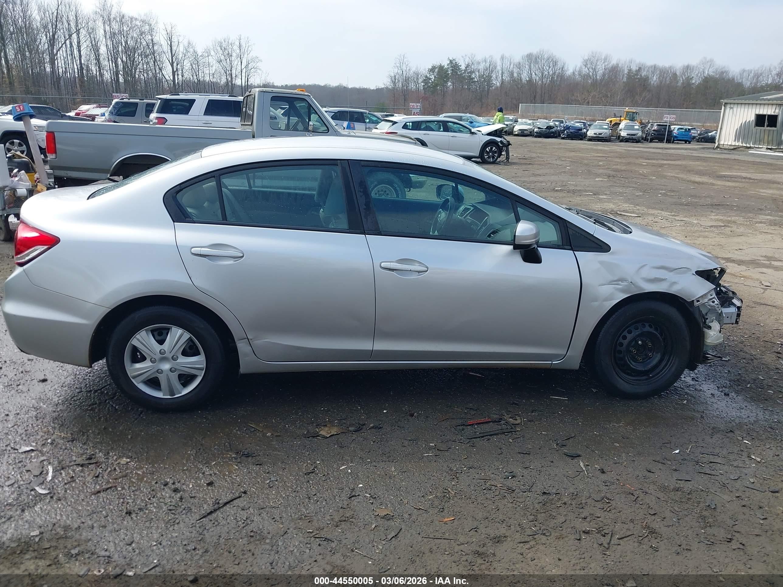 2014 Honda Civic Lx Silver vin: 19XFB2F57EE214839