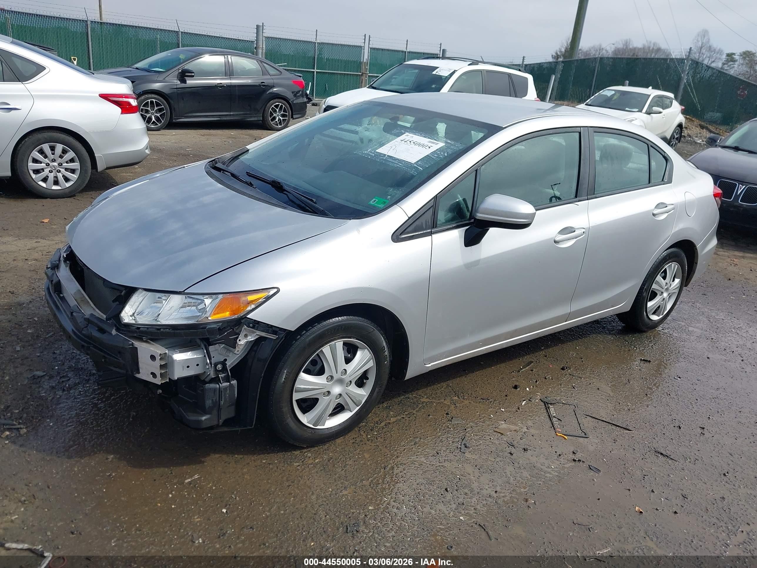 2014 Honda Civic Lx Silver vin: 19XFB2F57EE214839