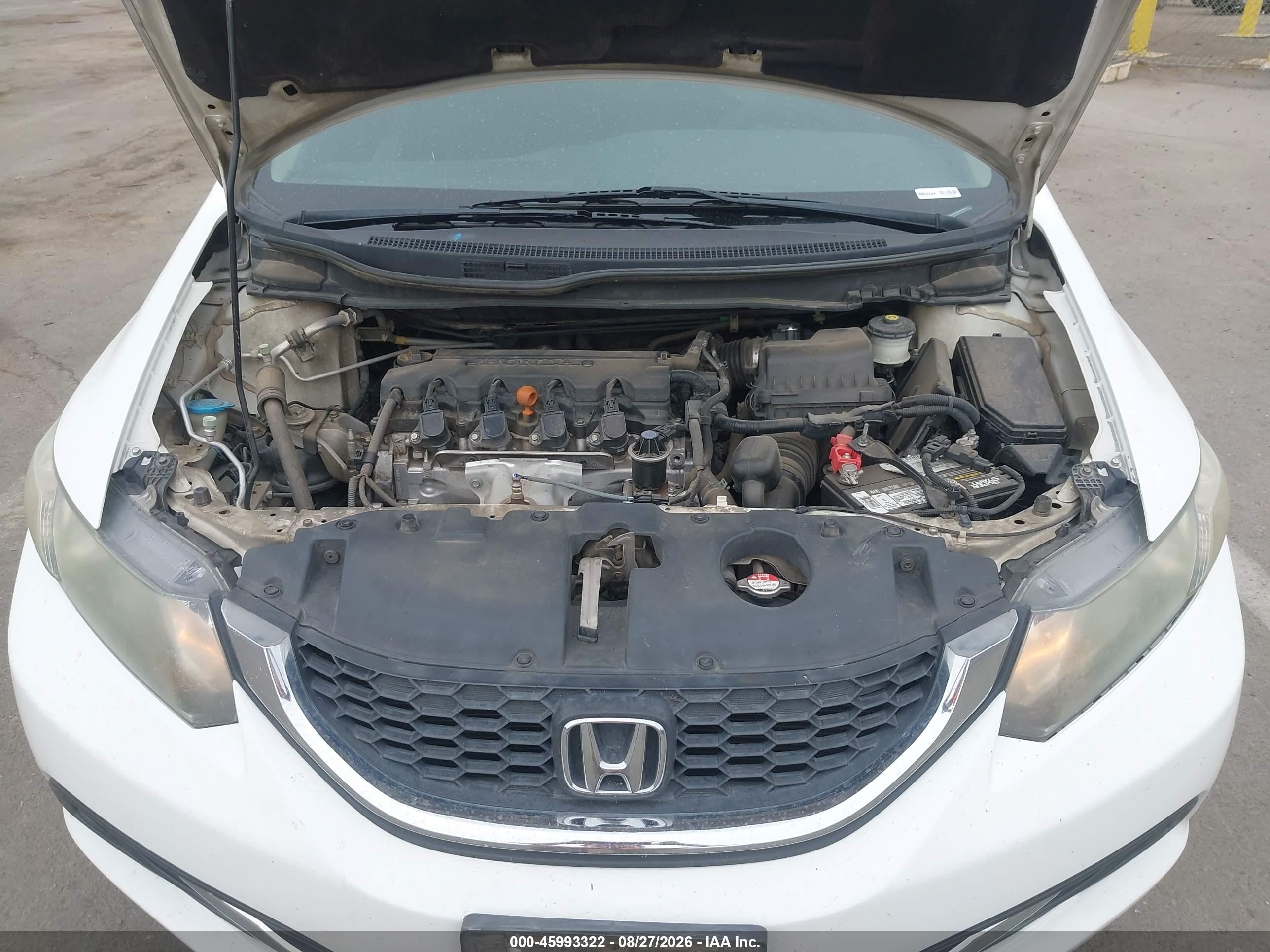 2014 Honda Civic Lx Белый vin: 19XFB2F57EE216414