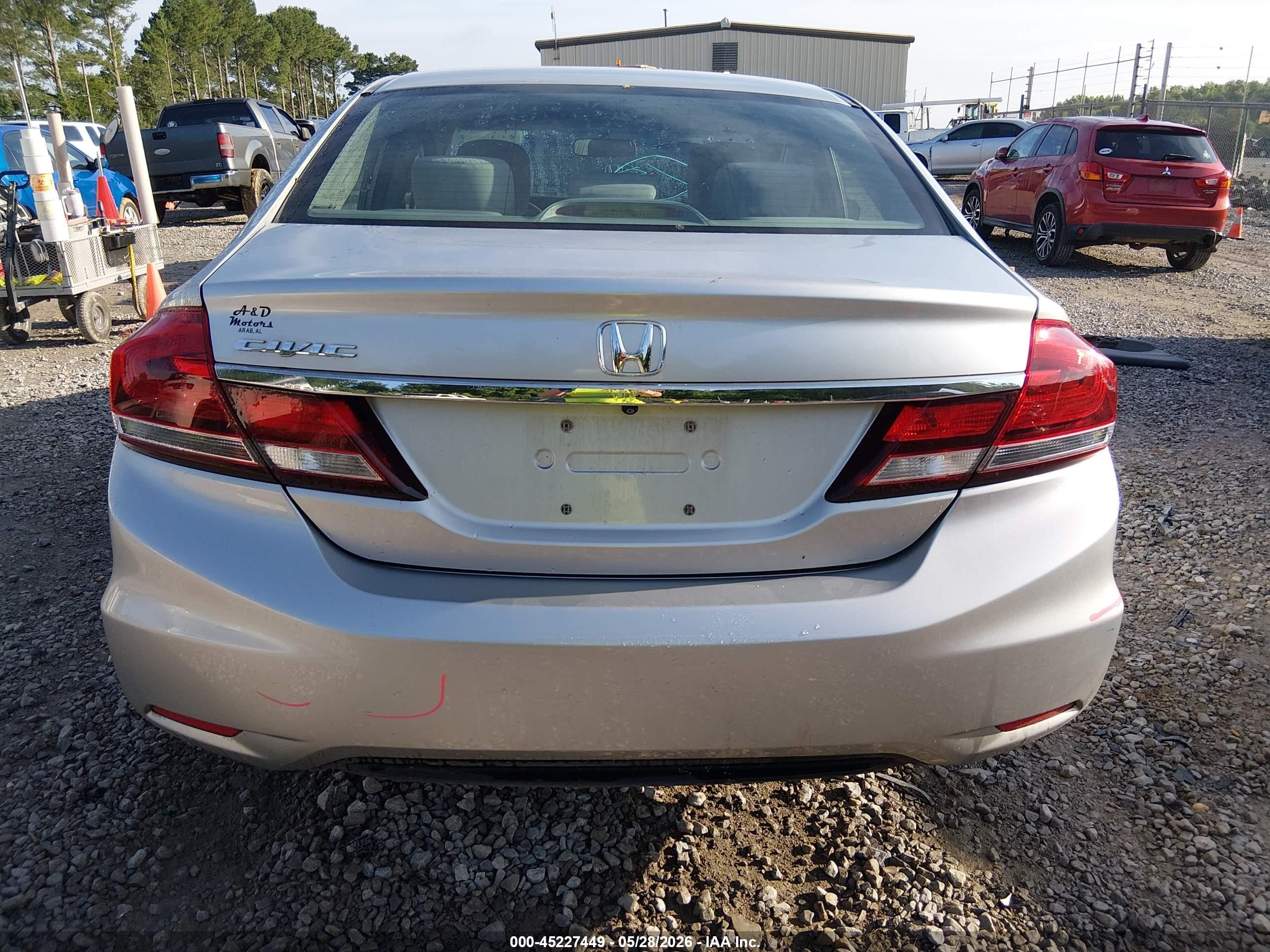2014 Honda Civic Lx Silver vin: 19XFB2F57EE218762