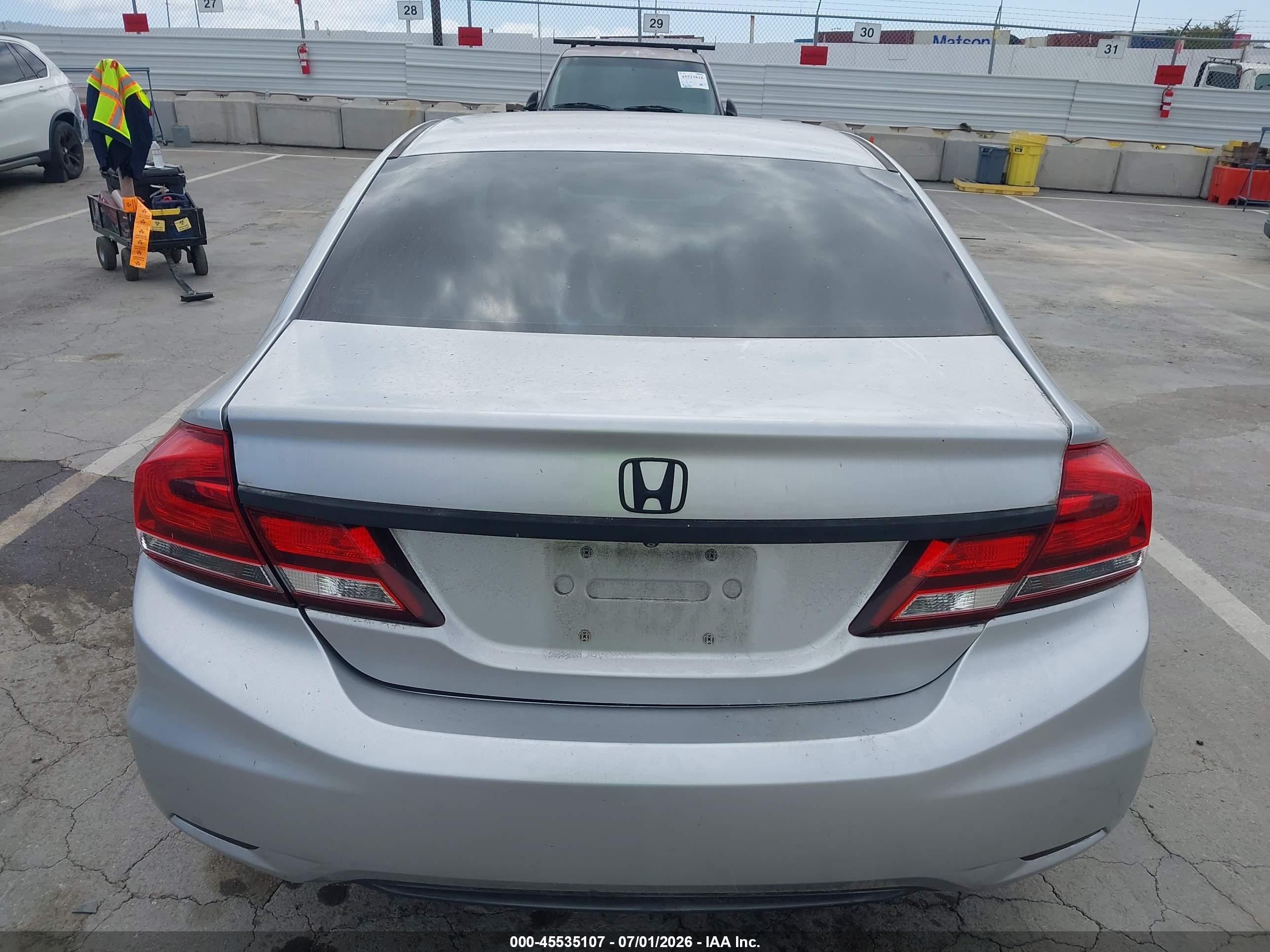 2014 Honda Civic Lx Silver vin: 19XFB2F57EE219944