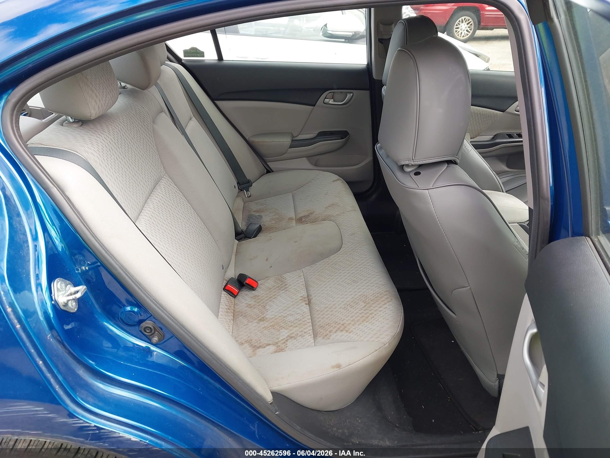 2014 Honda Civic Lx Blue vin: 19XFB2F57EE221290
