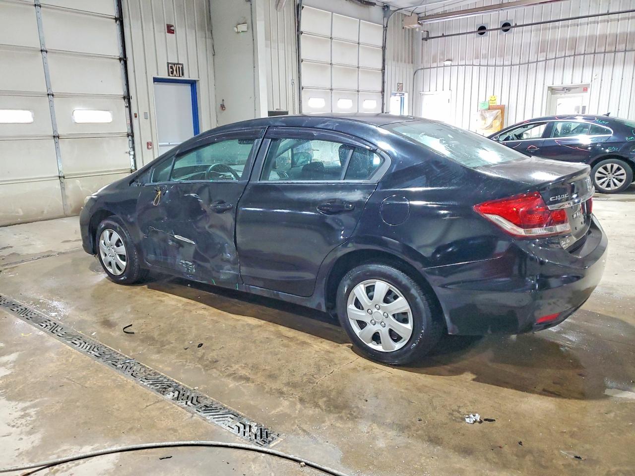 2014 Honda Civic Lx Black vin: 19XFB2F57EE227591