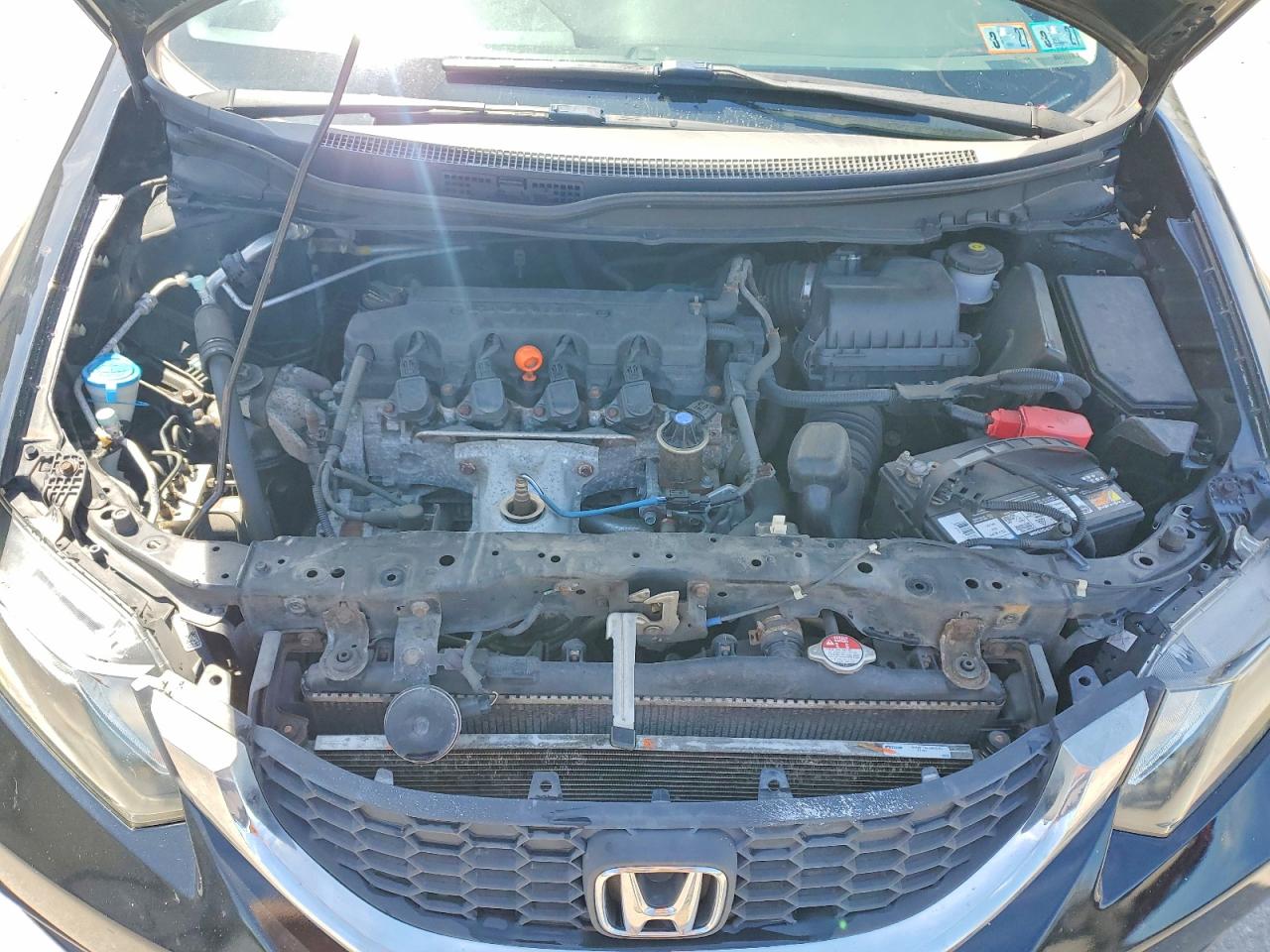 2014 Honda Civic Lx Black vin: 19XFB2F57EE227591