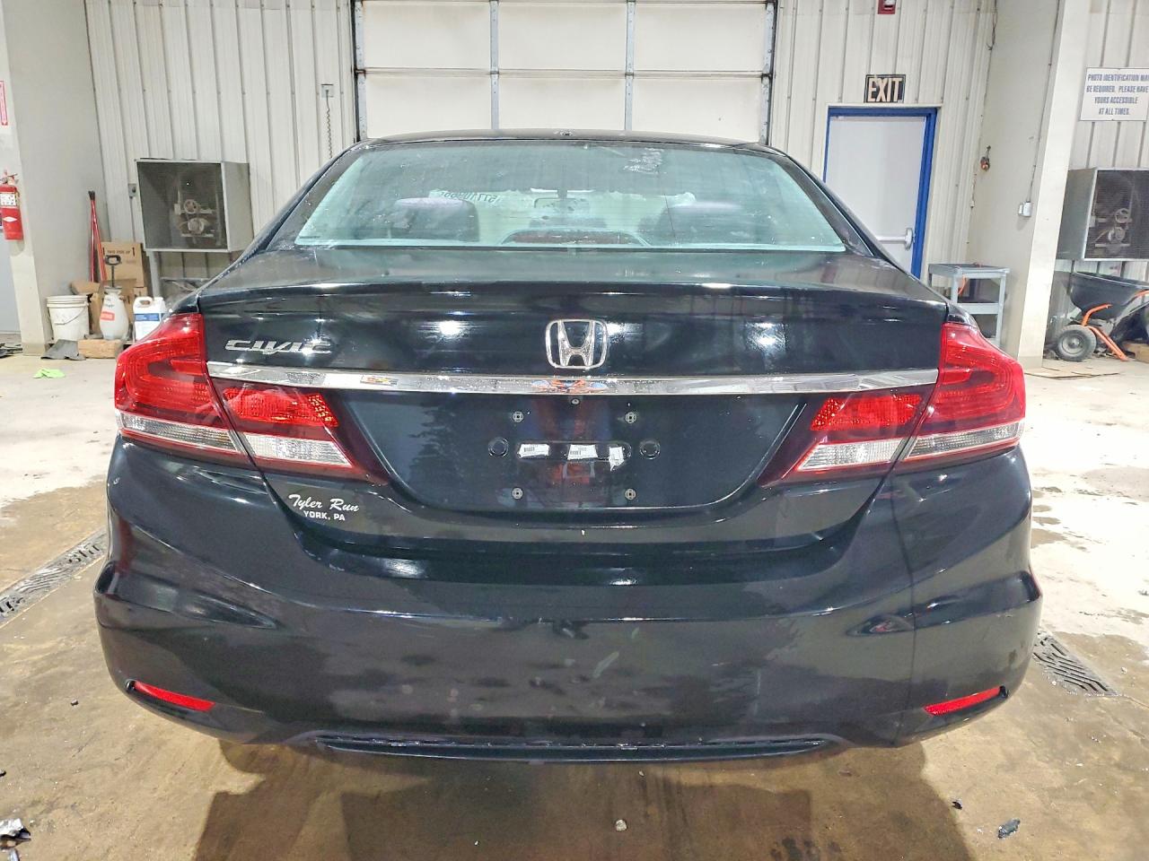 2014 Honda Civic Lx Black vin: 19XFB2F57EE227591