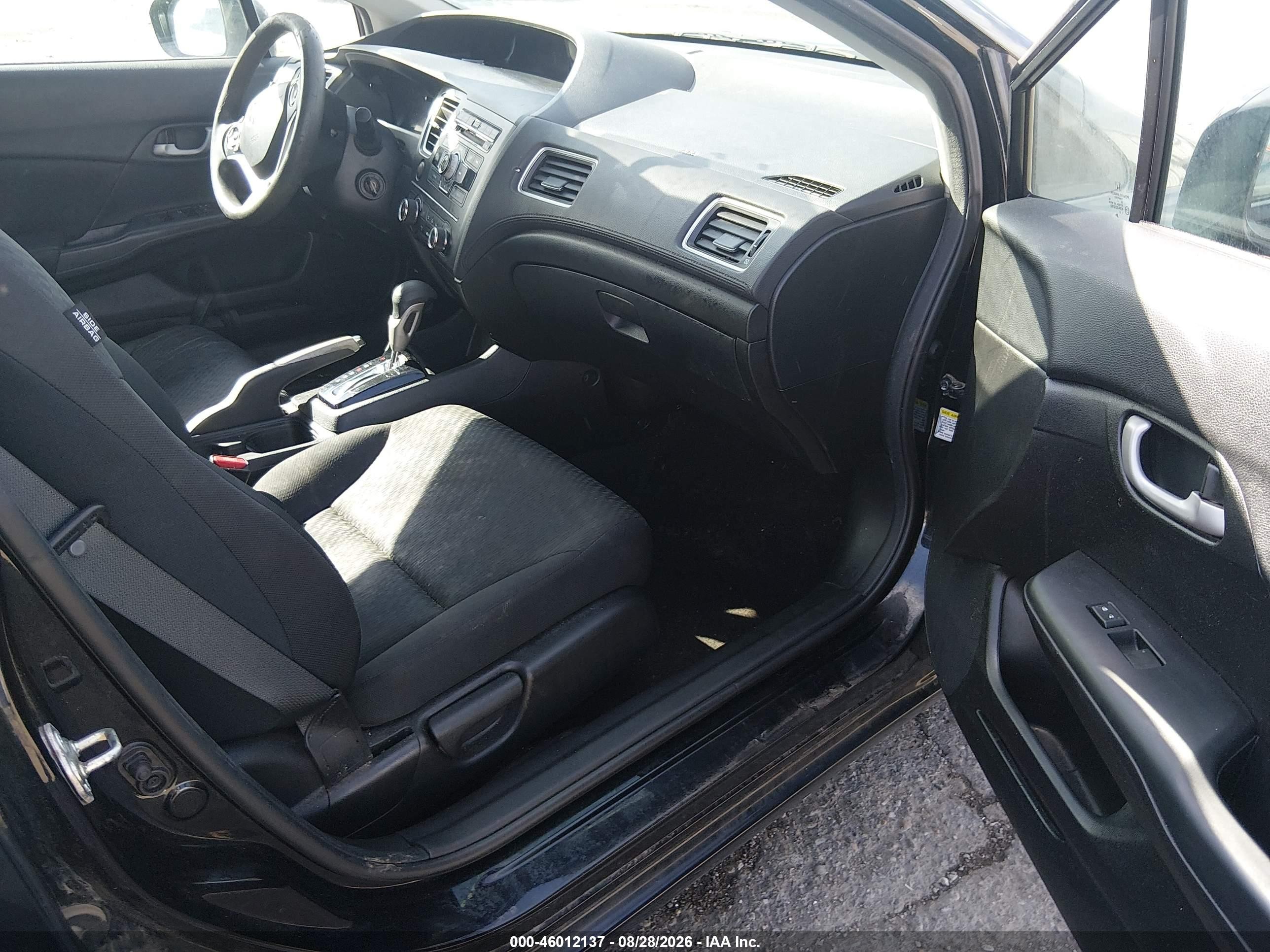 2014 Honda Civic Lx Black vin: 19XFB2F57EE229647