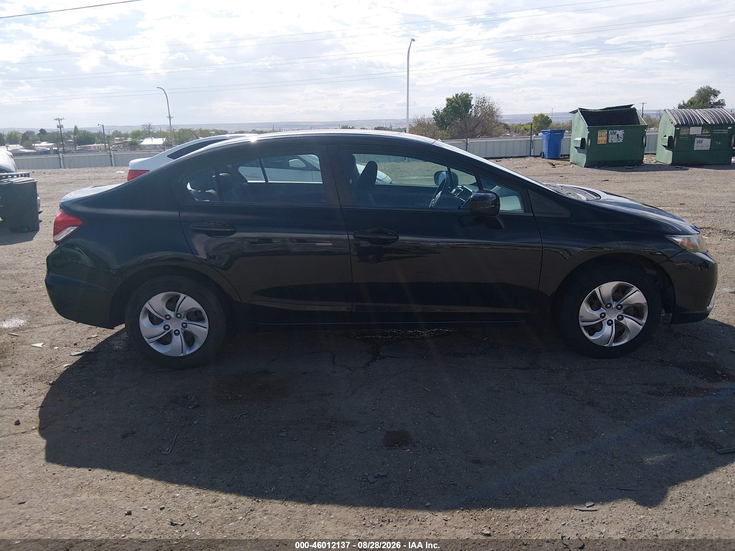 2014 Honda Civic Lx Black vin: 19XFB2F57EE229647