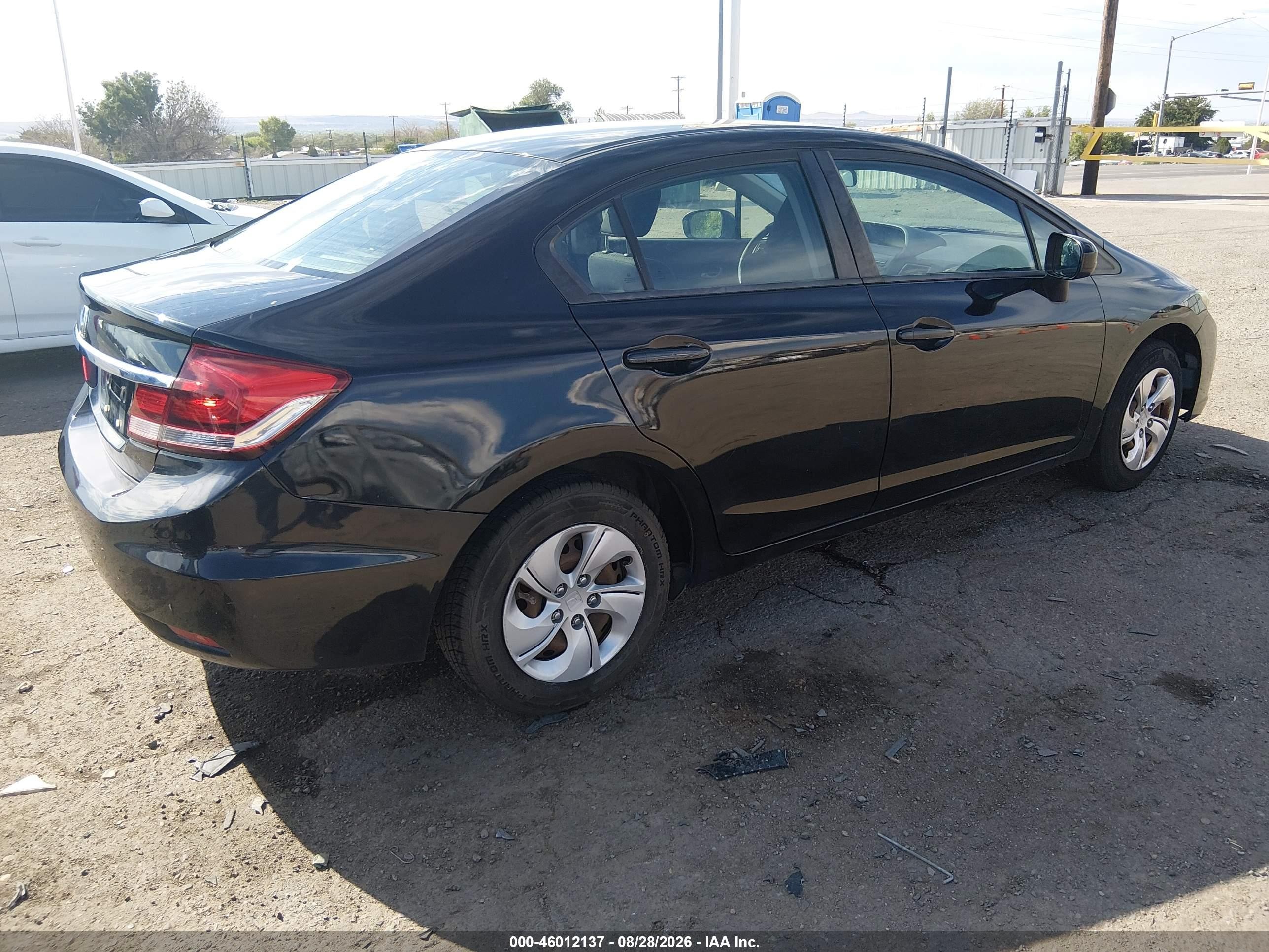 2014 Honda Civic Lx Black vin: 19XFB2F57EE229647