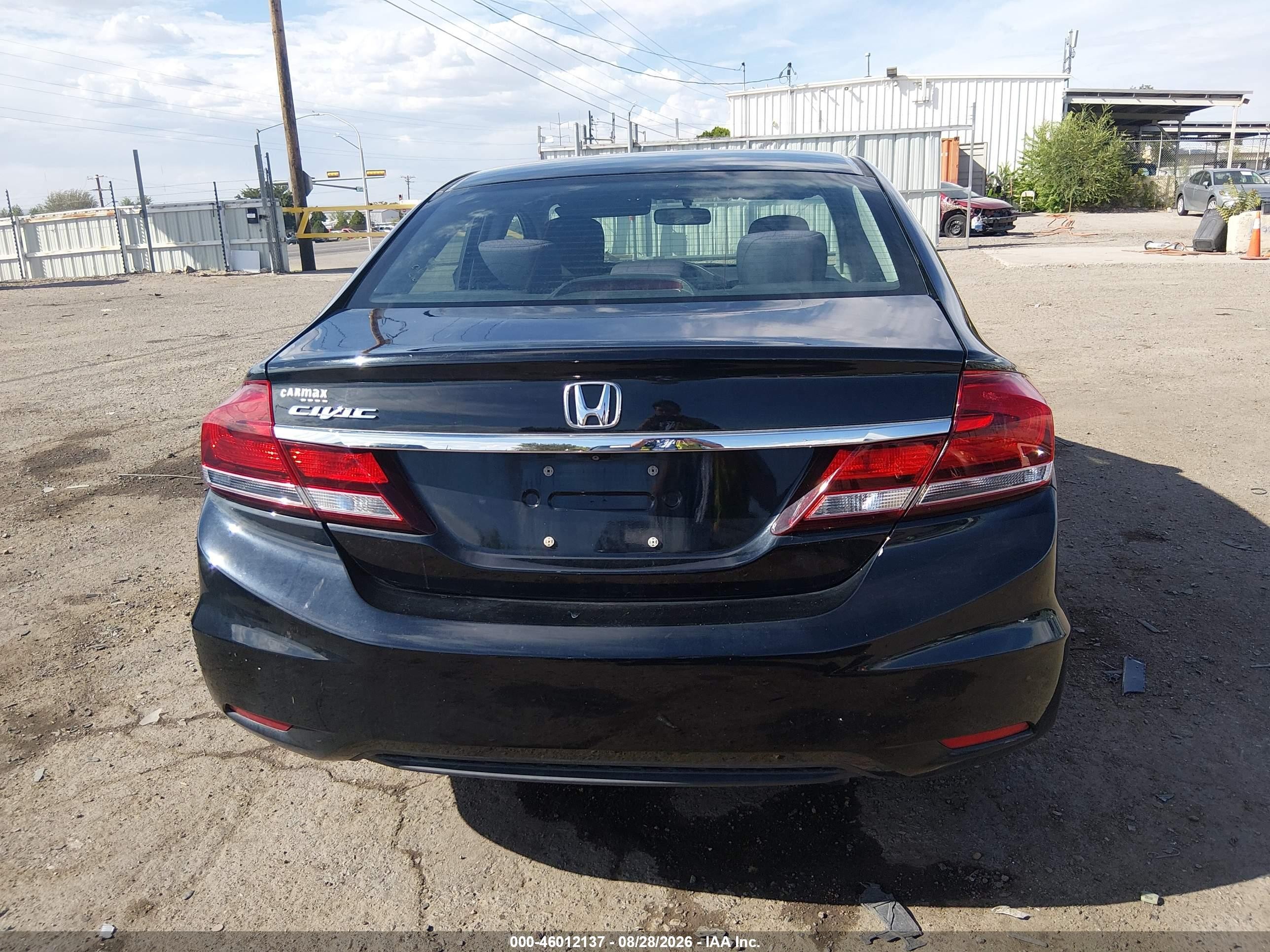 2014 Honda Civic Lx Black vin: 19XFB2F57EE229647