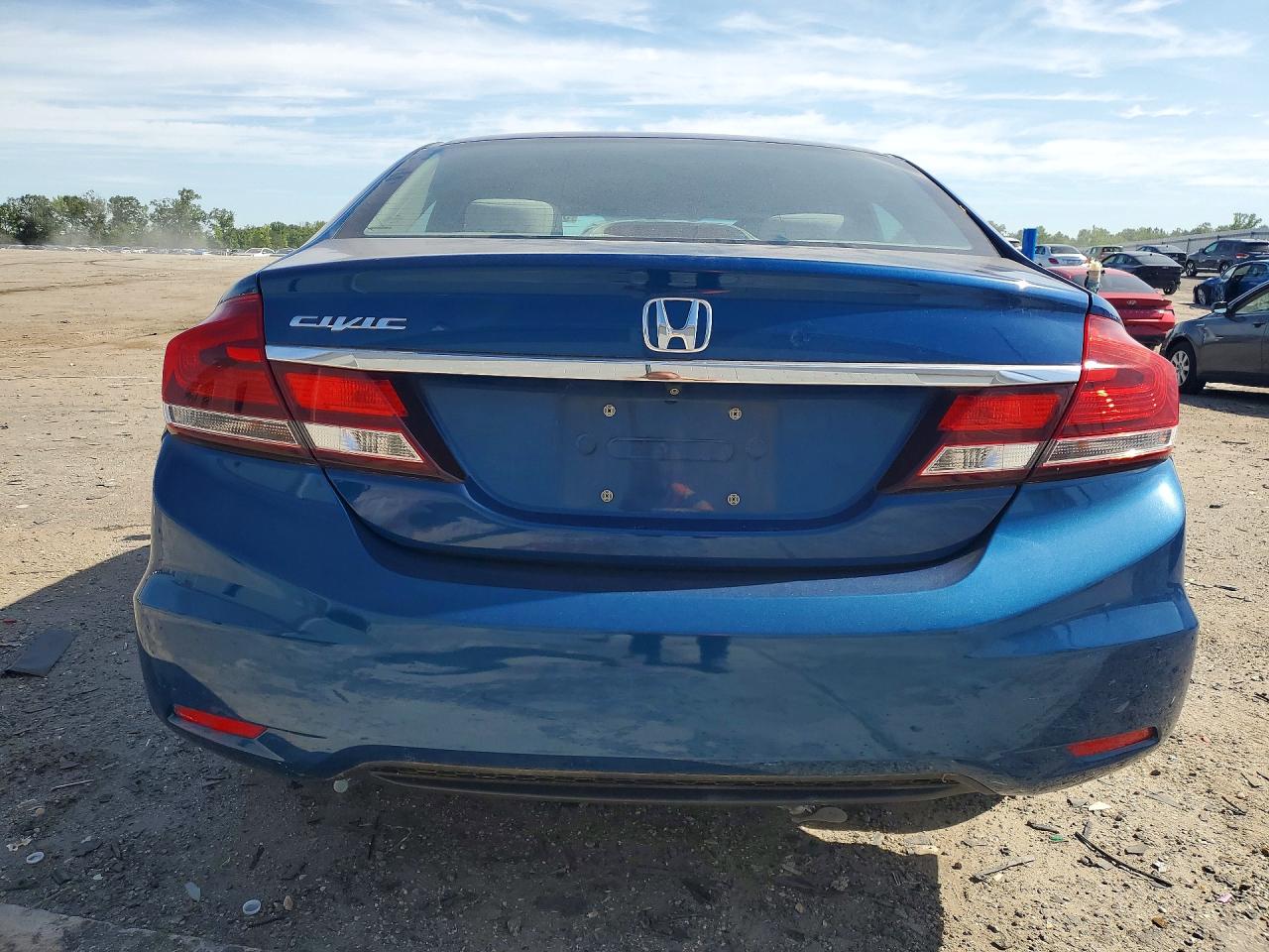 2014 Honda Civic Lx Blue vin: 19XFB2F57EE248361