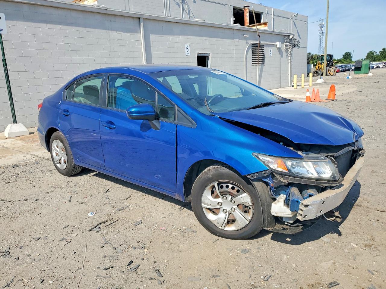 2014 Honda Civic Lx Blue vin: 19XFB2F57EE248361