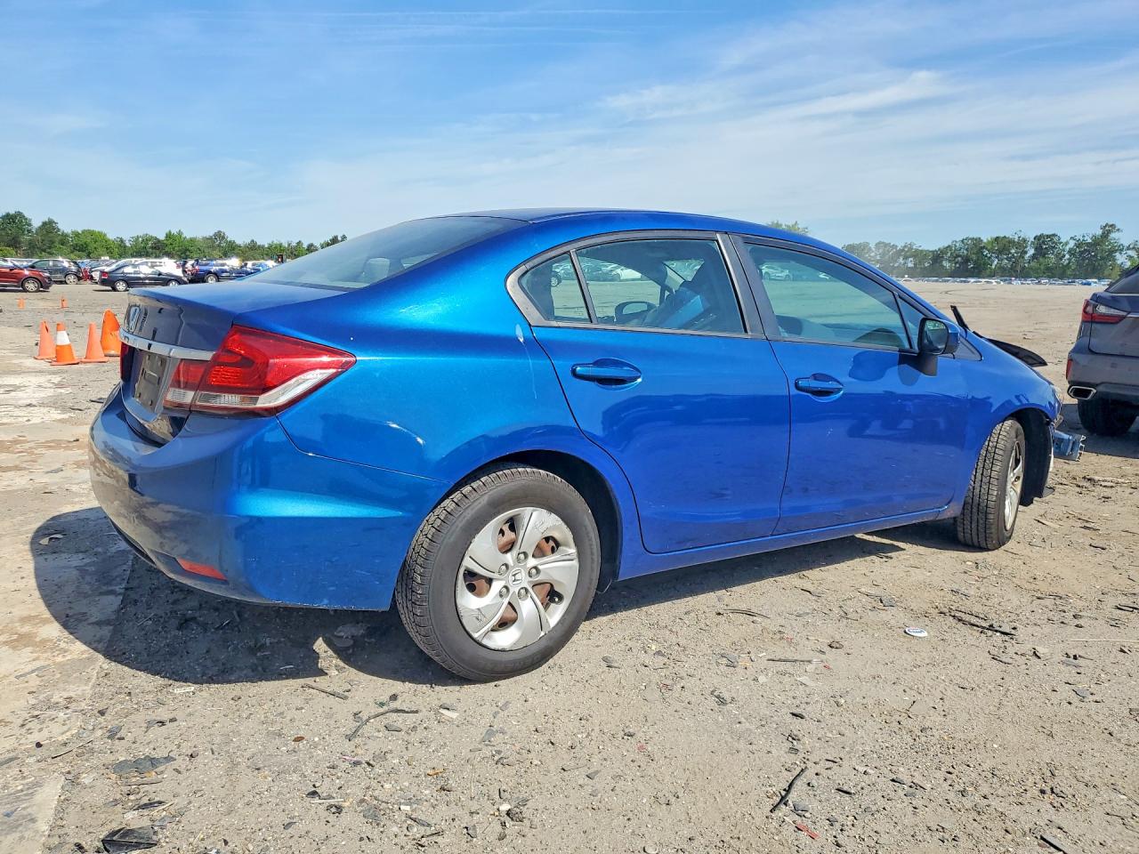 2014 Honda Civic Lx Blue vin: 19XFB2F57EE248361