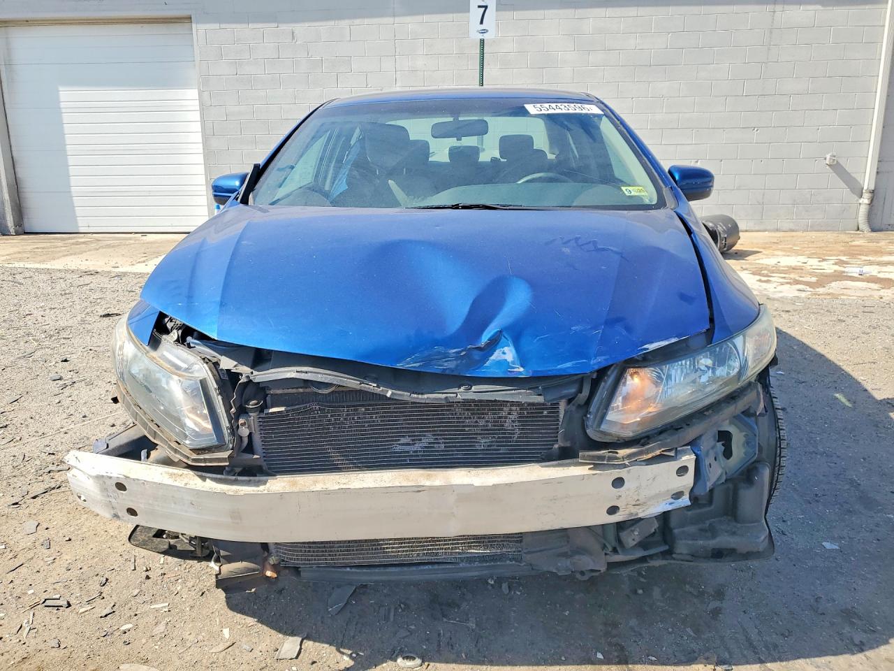 2014 Honda Civic Lx Blue vin: 19XFB2F57EE248361
