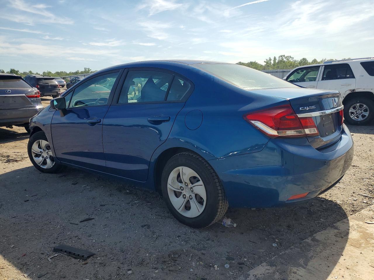 2014 Honda Civic Lx Blue vin: 19XFB2F57EE248361