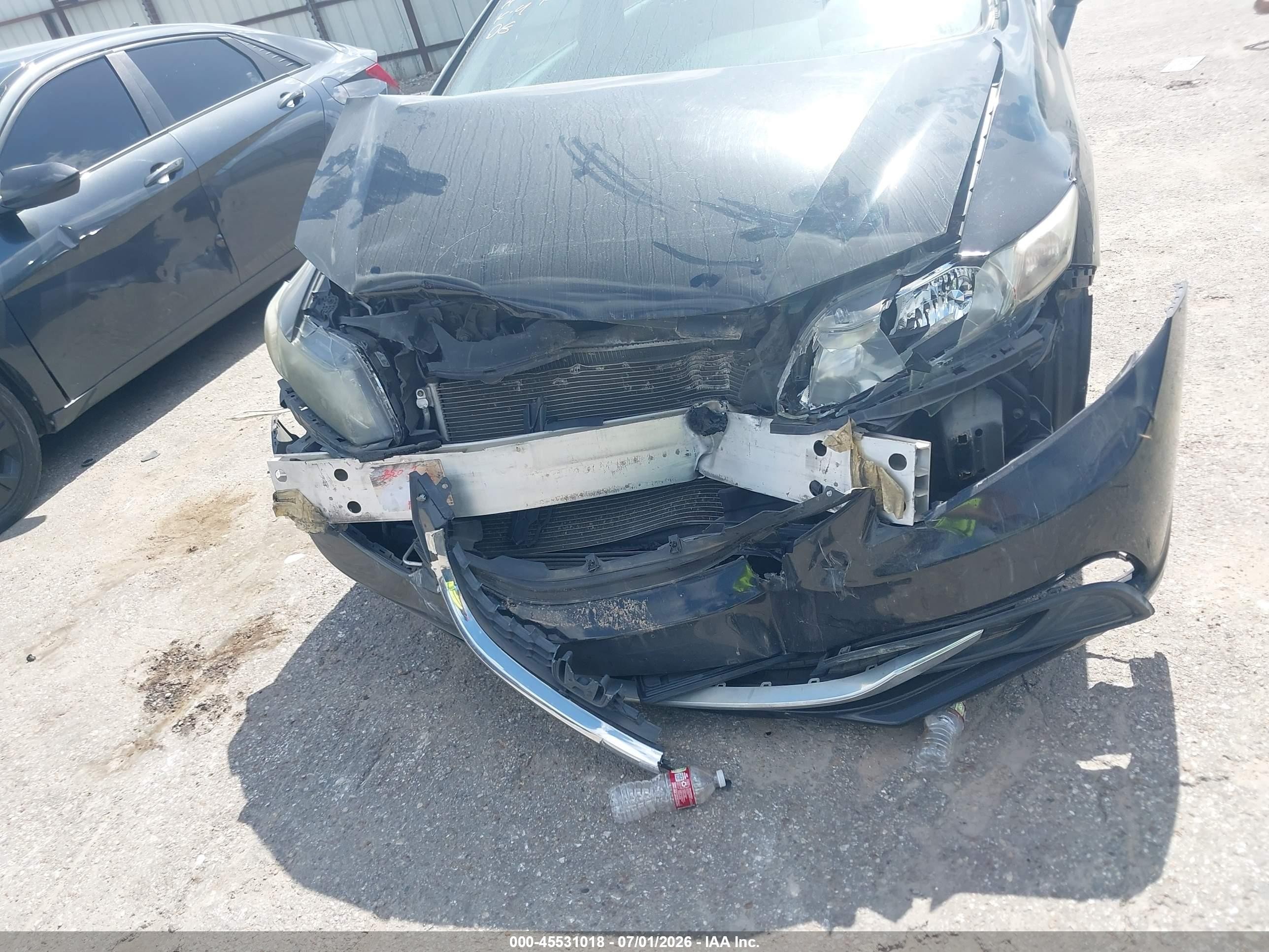 2014 Honda Civic Lx Black vin: 19XFB2F57EE250000