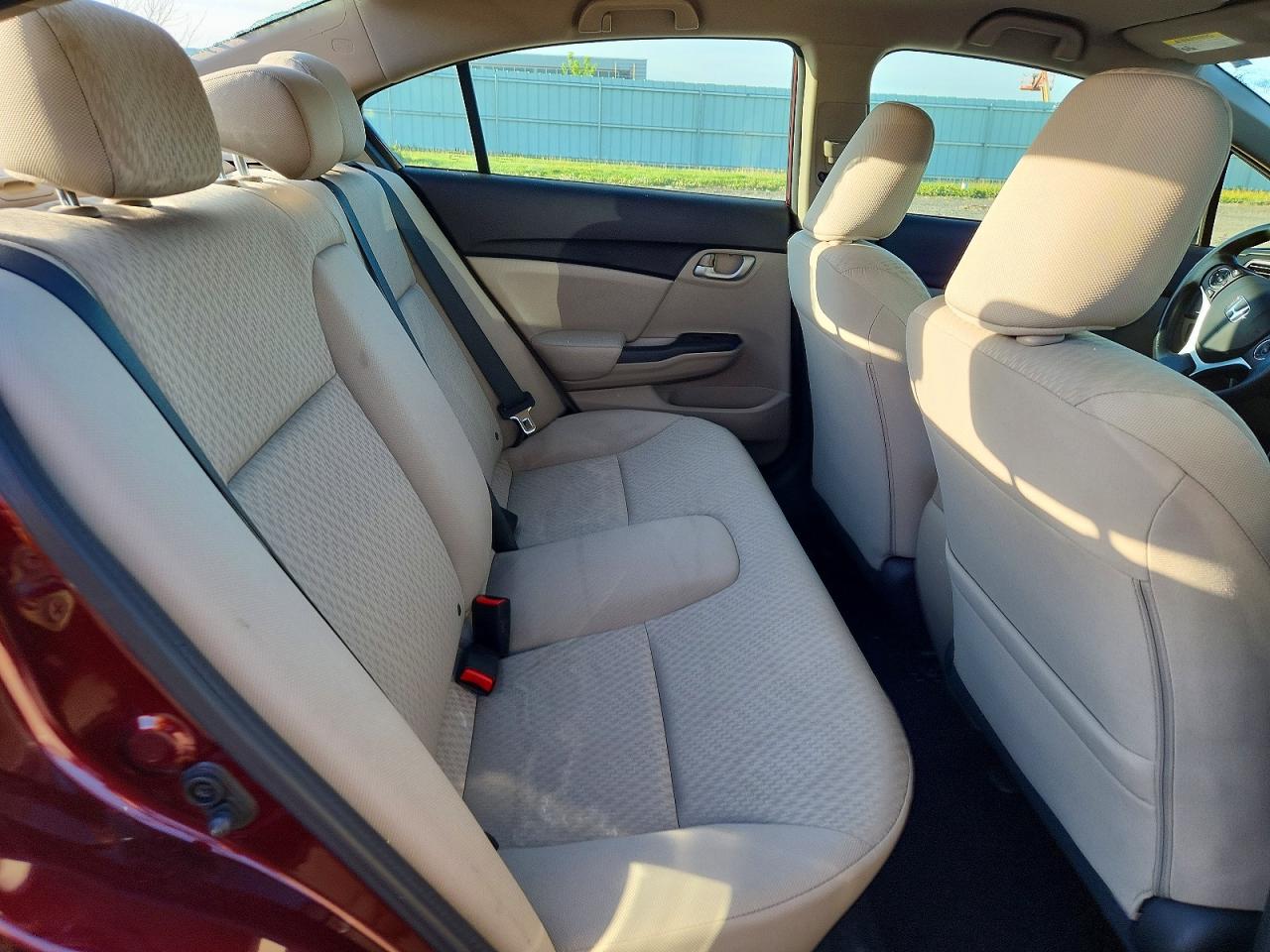 2014 Honda Civic Lx Burgundy vin: 19XFB2F57EE254600