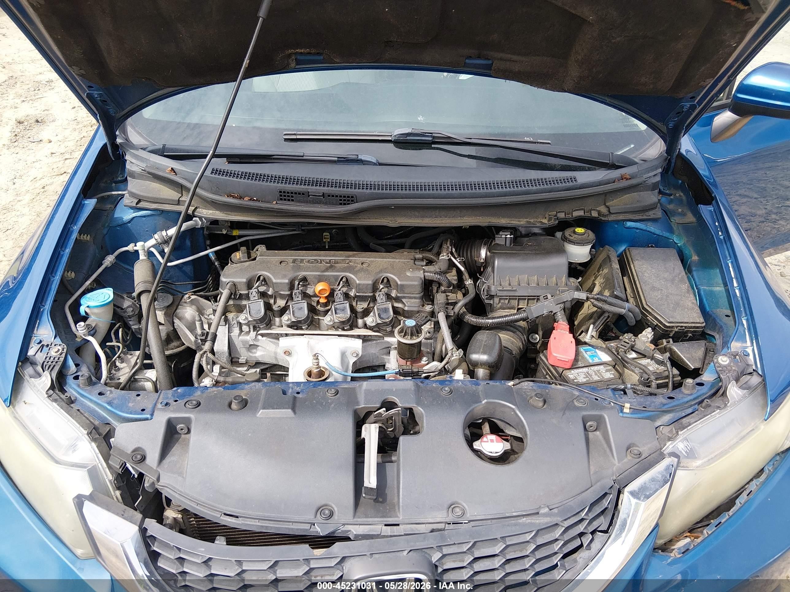 2014 Honda Civic Lx Blue vin: 19XFB2F57EE263328