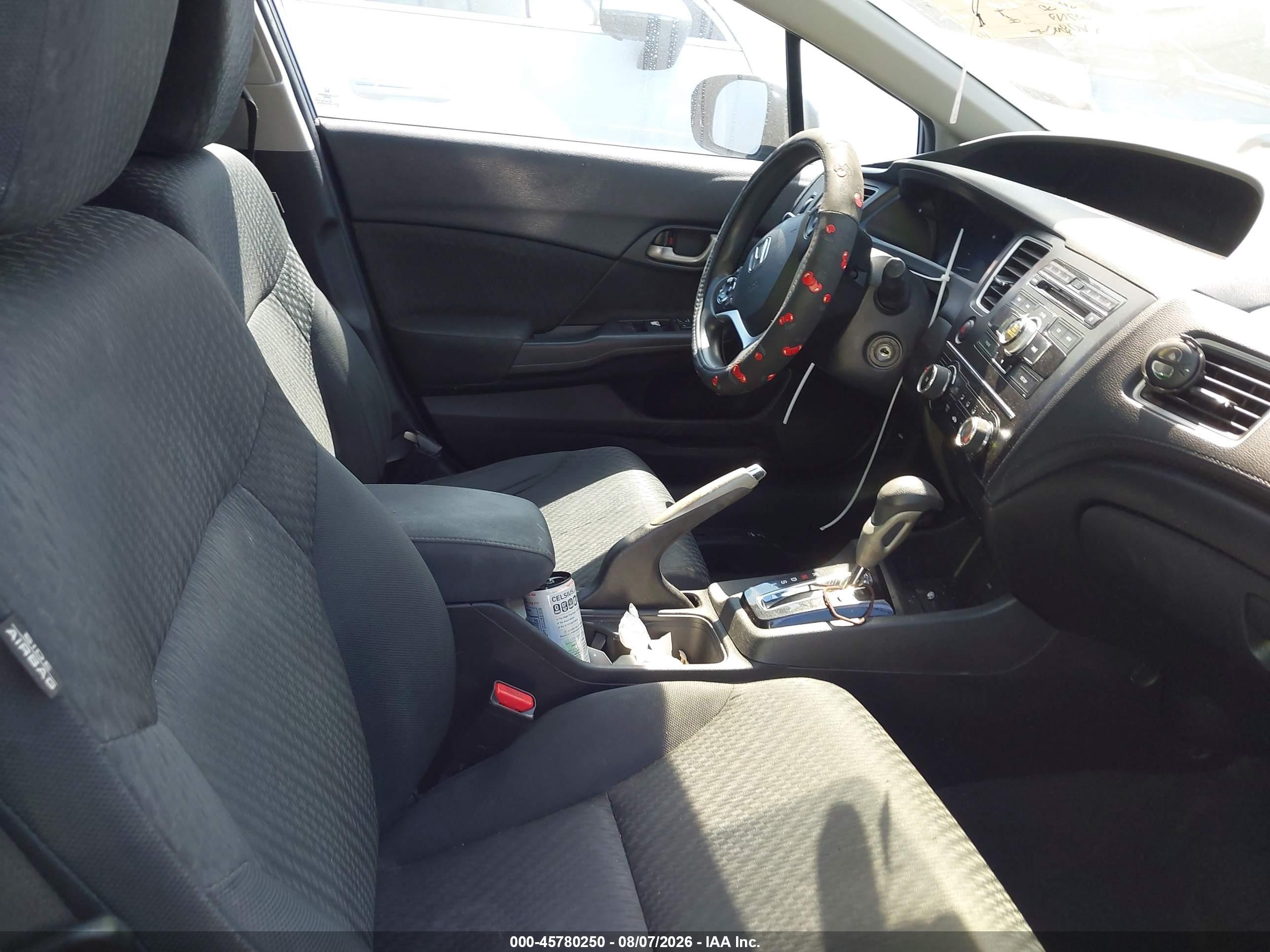 2014 Honda Civic Lx Gray vin: 19XFB2F57EE266018