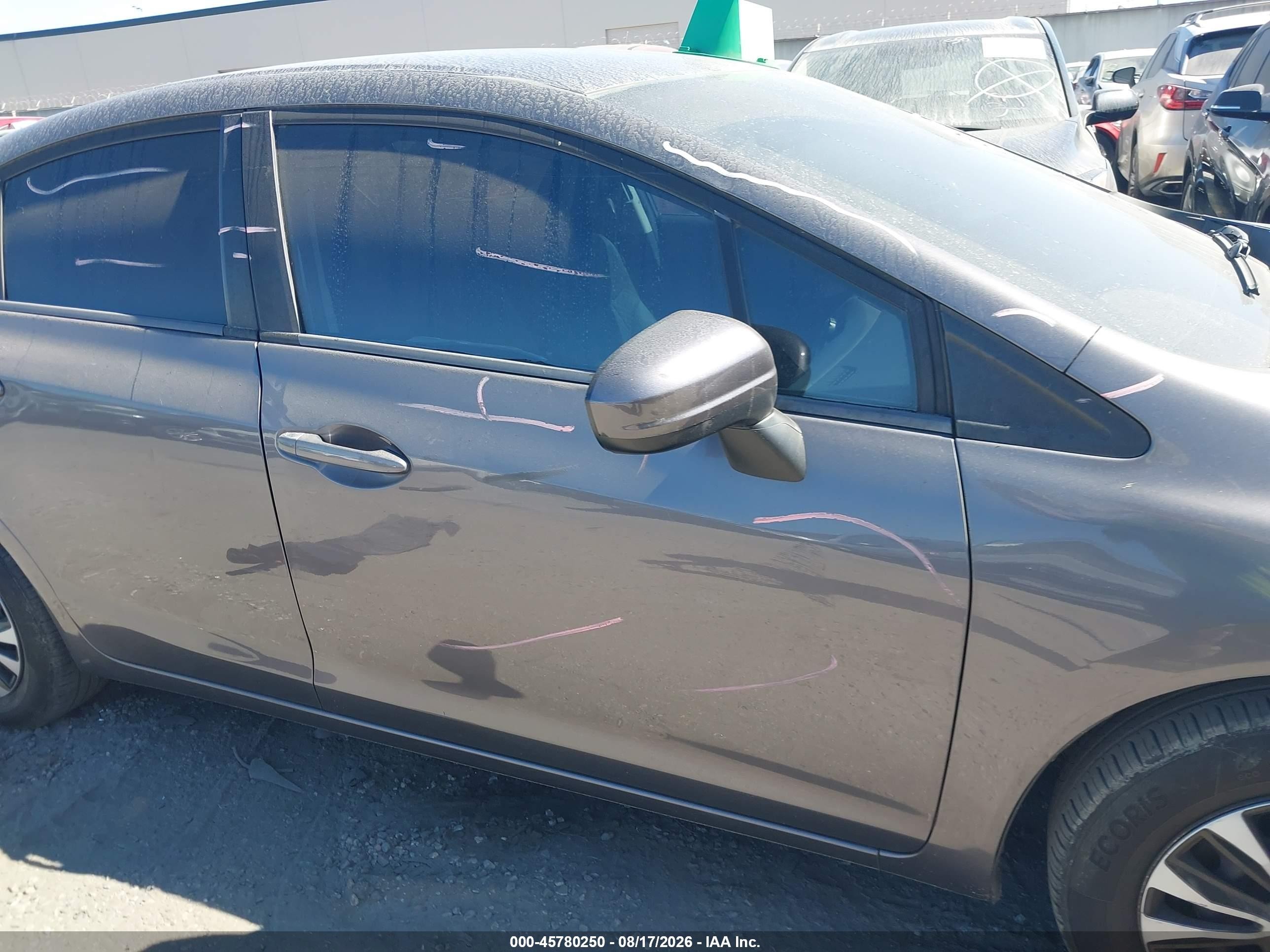 2014 Honda Civic Lx Gray vin: 19XFB2F57EE266018