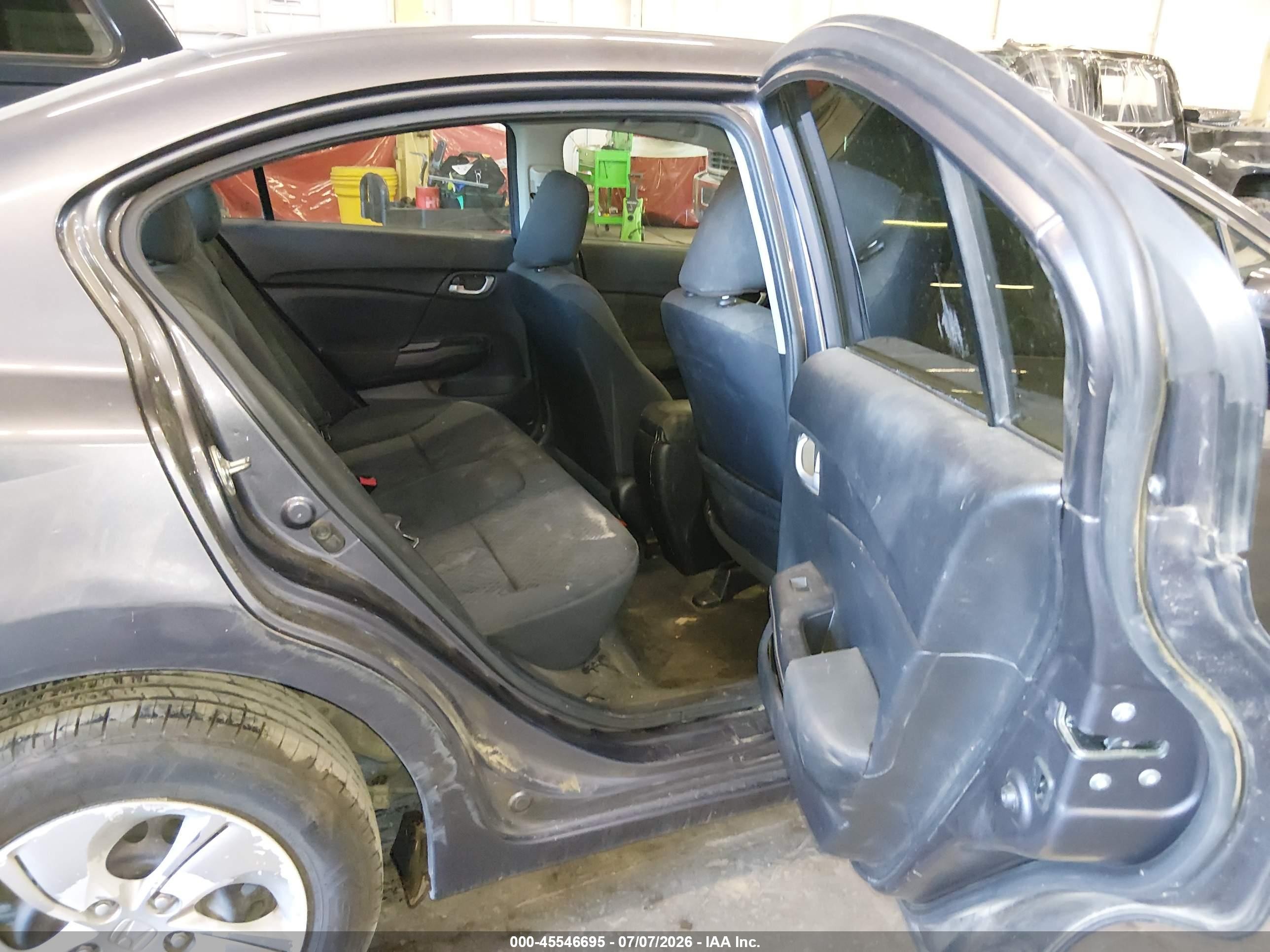 2014 Honda Civic Lx Серый vin: 19XFB2F57EE266360