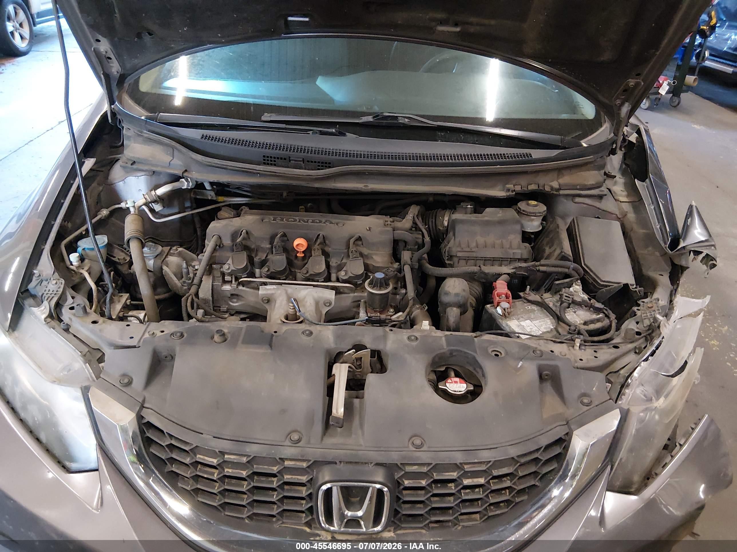 2014 Honda Civic Lx Серый vin: 19XFB2F57EE266360