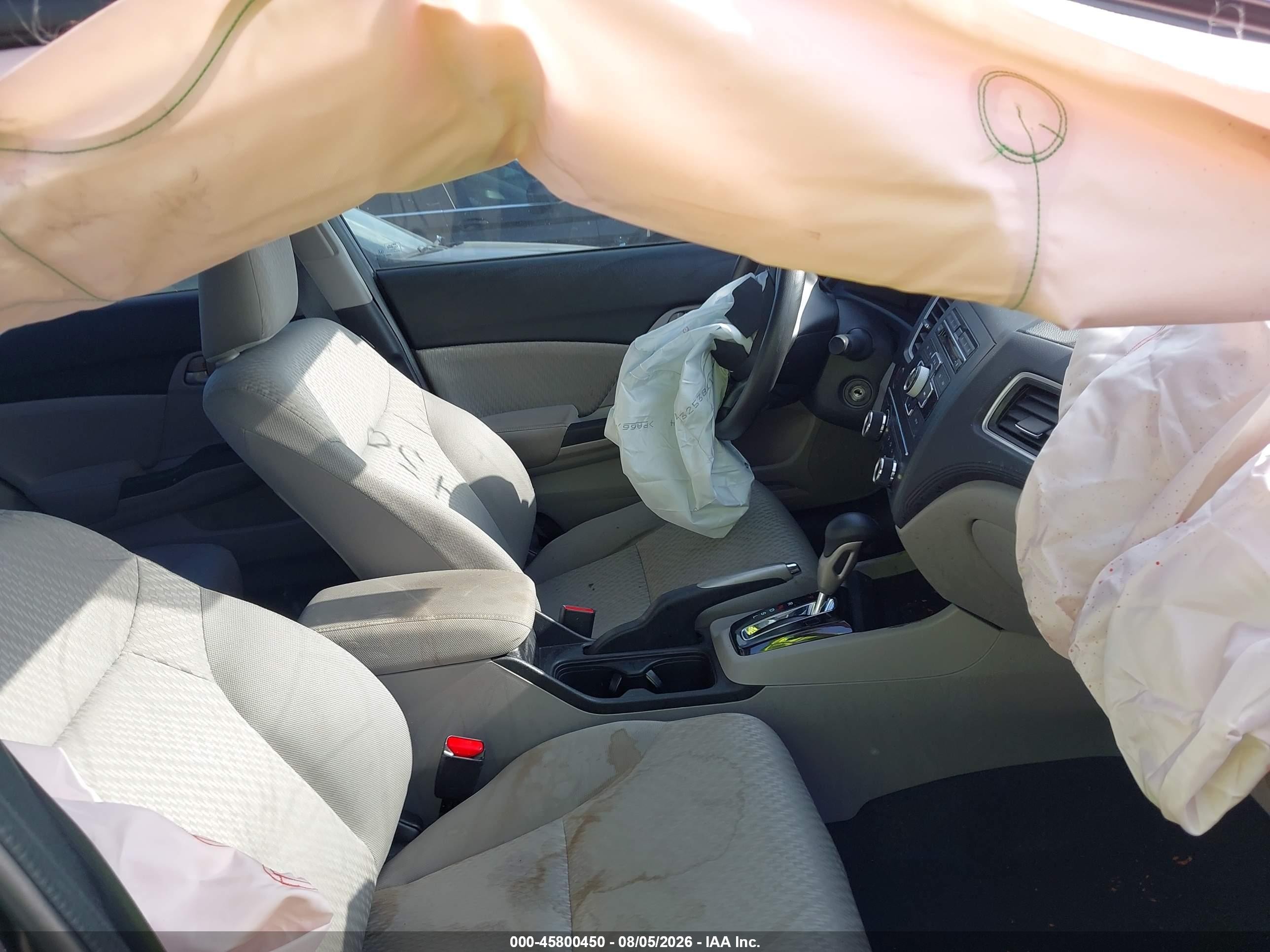 2015 Honda Civic Lx Gray vin: 19XFB2F57FE000869