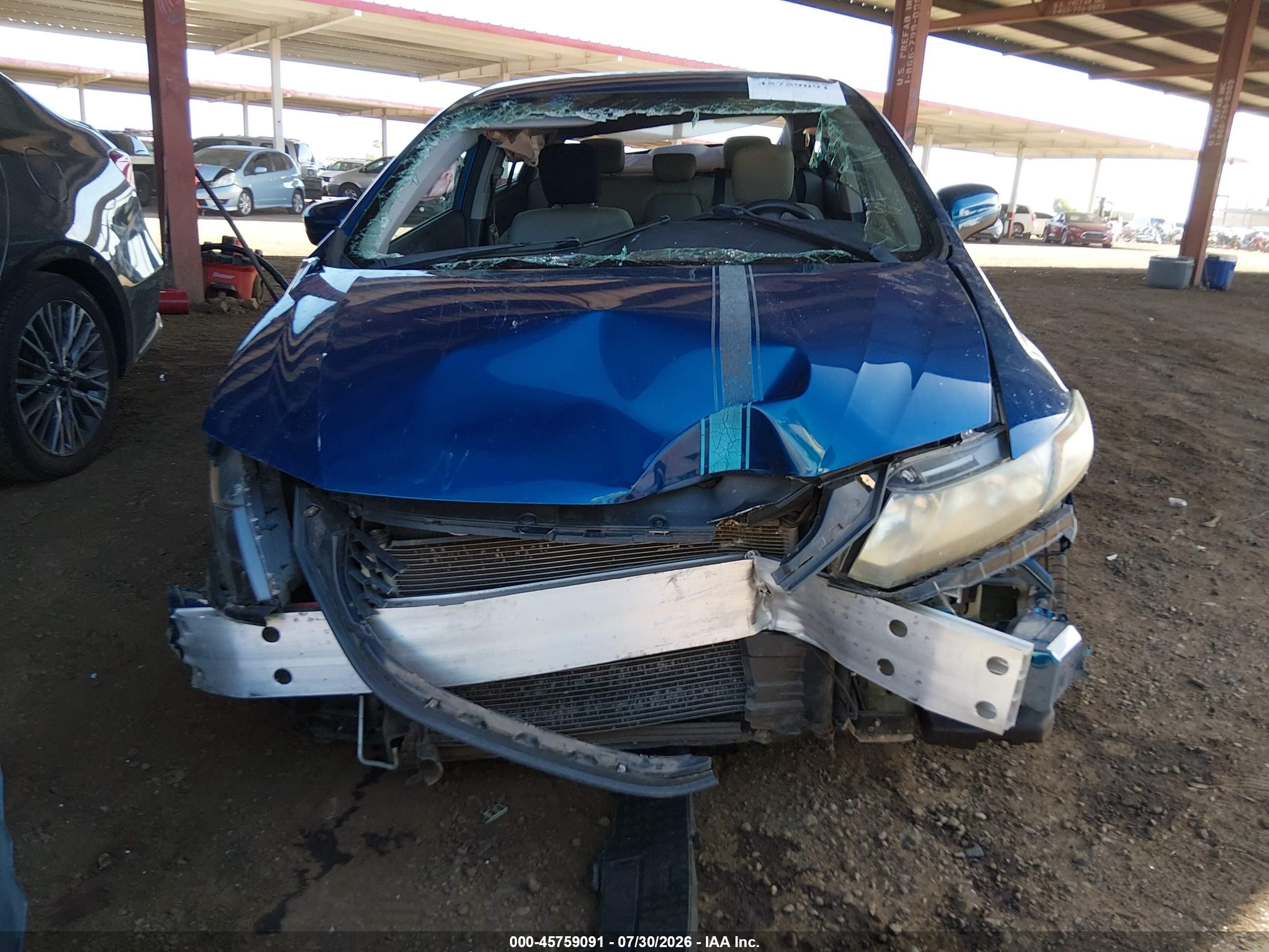 2015 Honda Civic Lx Blue vin: 19XFB2F57FE003335