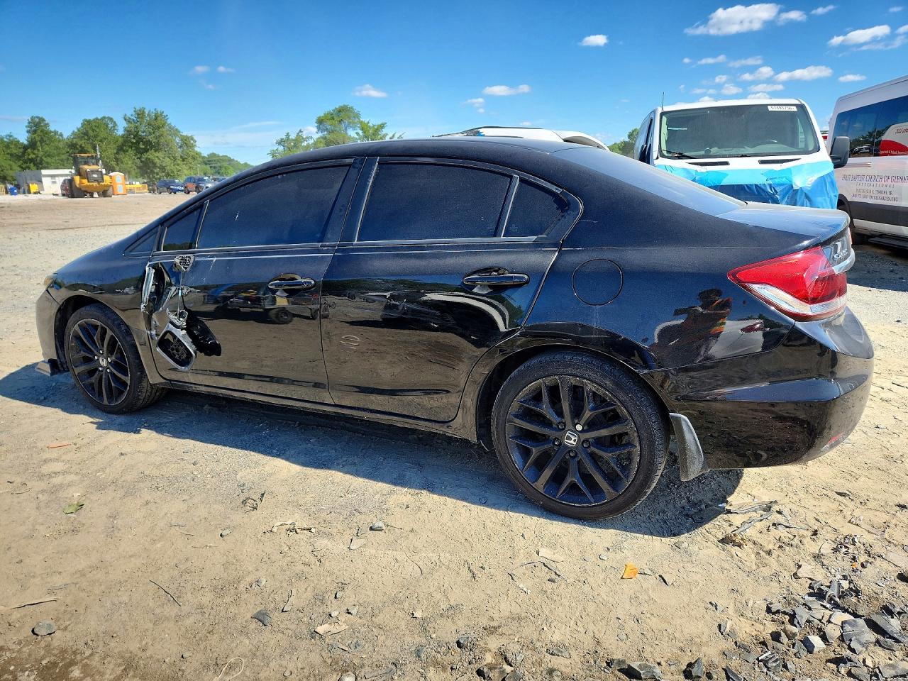 2015 Honda Civic Lx Black vin: 19XFB2F57FE003805