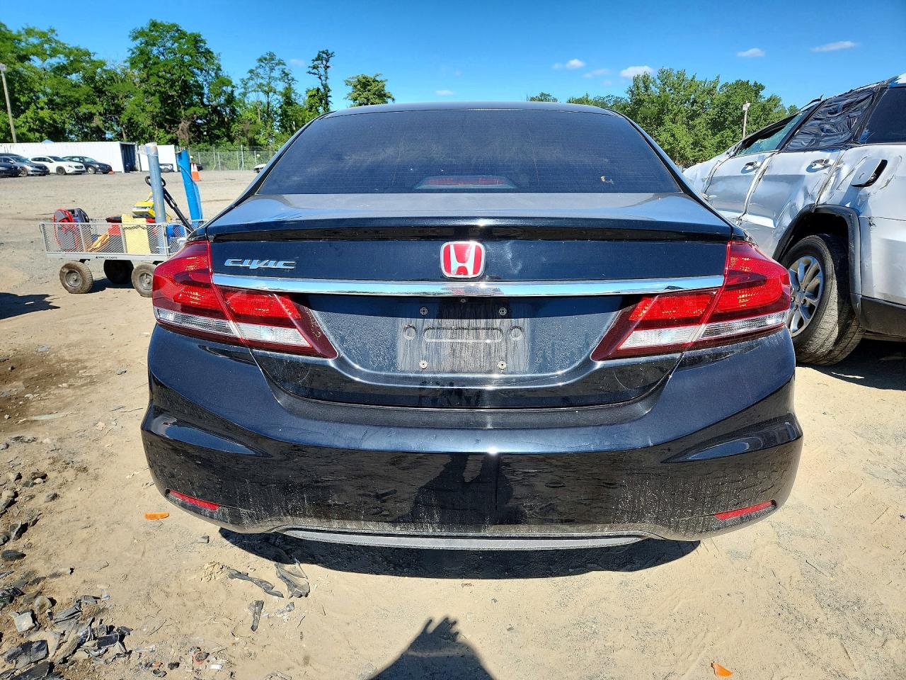 2015 Honda Civic Lx Black vin: 19XFB2F57FE003805