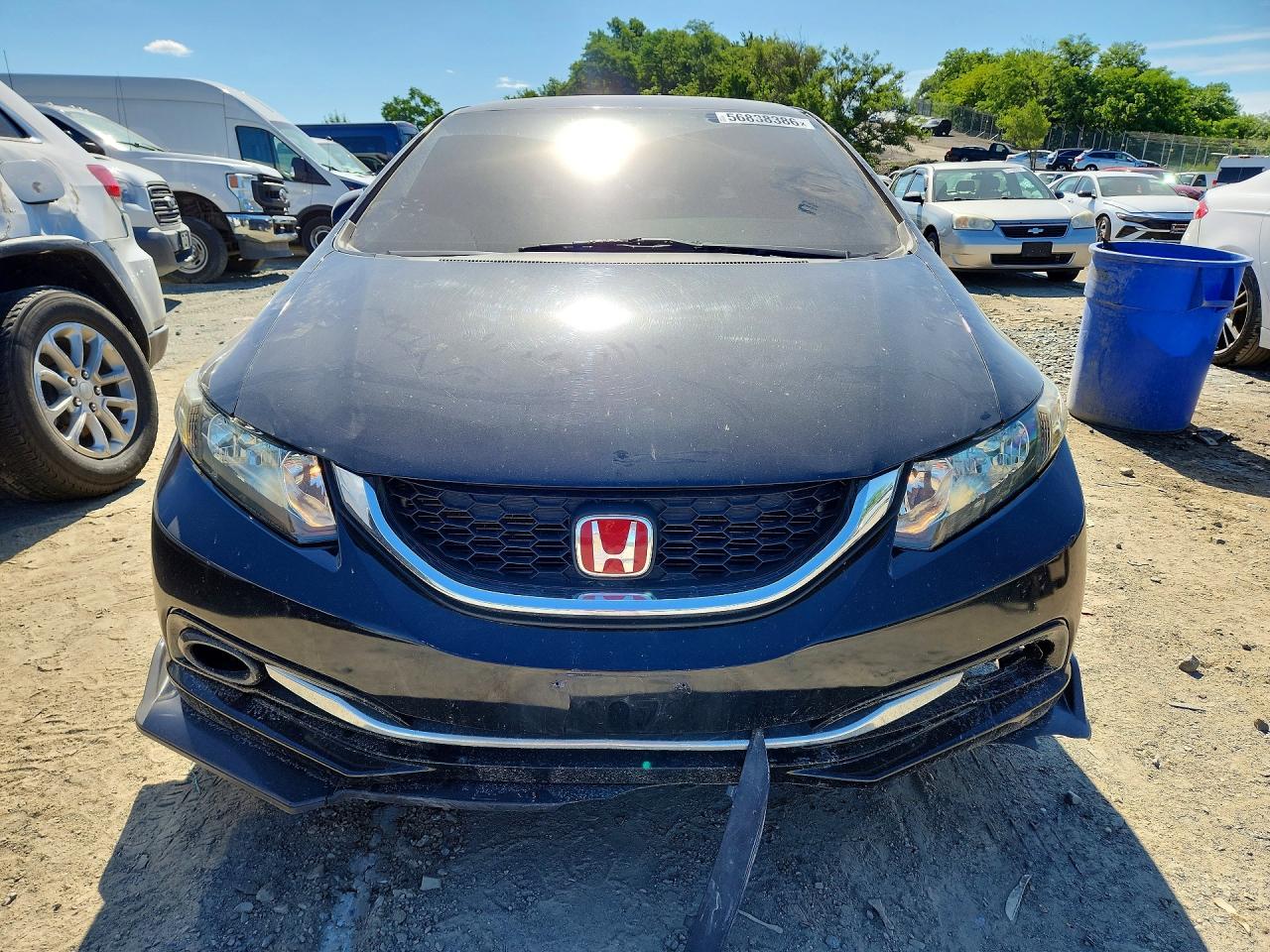 2015 Honda Civic Lx Black vin: 19XFB2F57FE003805