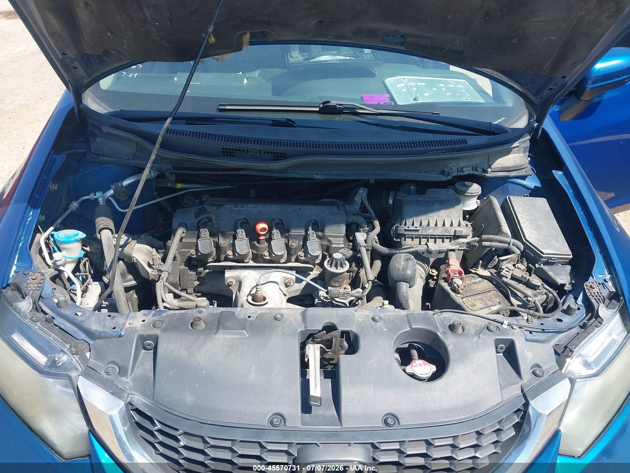 2015 Honda Civic Lx Blue vin: 19XFB2F57FE007854