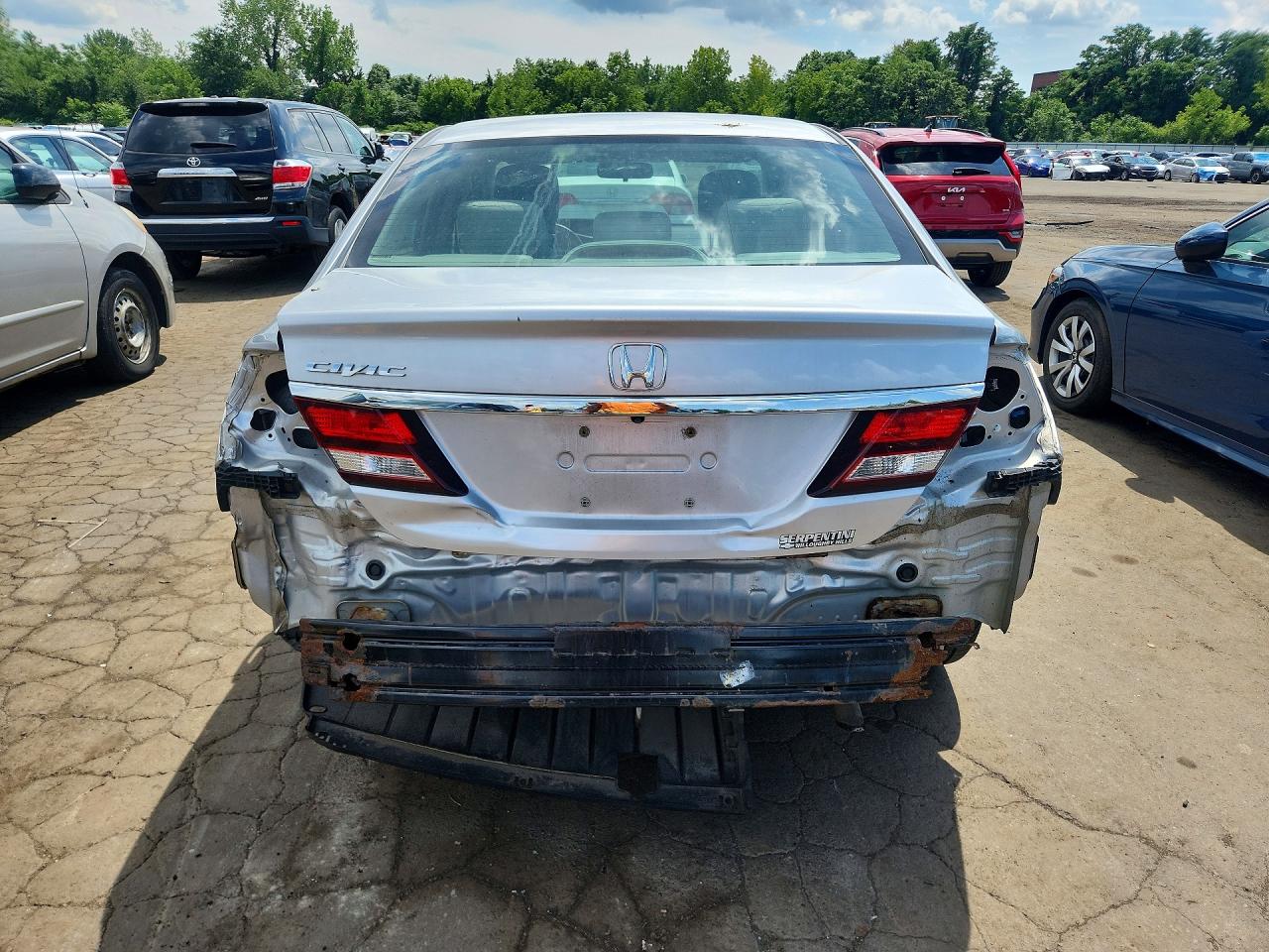 2015 Honda Civic Lx Silver vin: 19XFB2F57FE018515