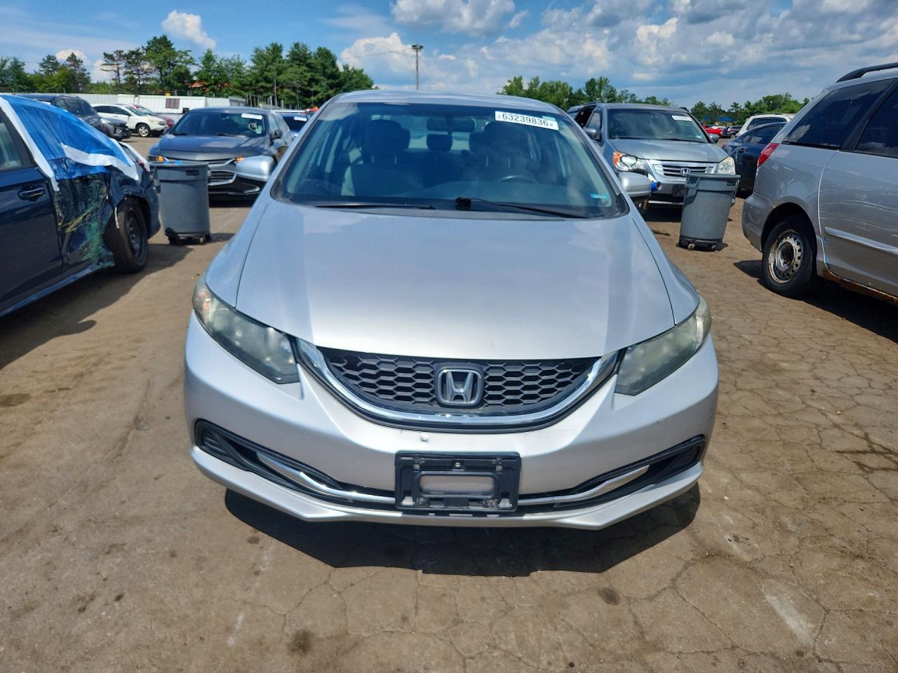 2015 Honda Civic Lx Silver vin: 19XFB2F57FE018515