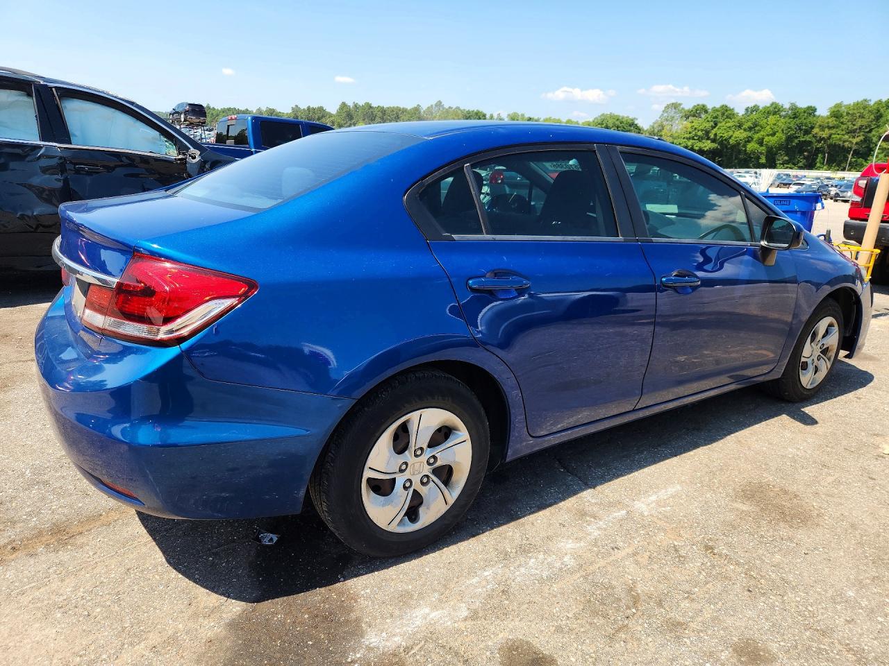 2015 Honda Civic Lx Синий vin: 19XFB2F57FE019678