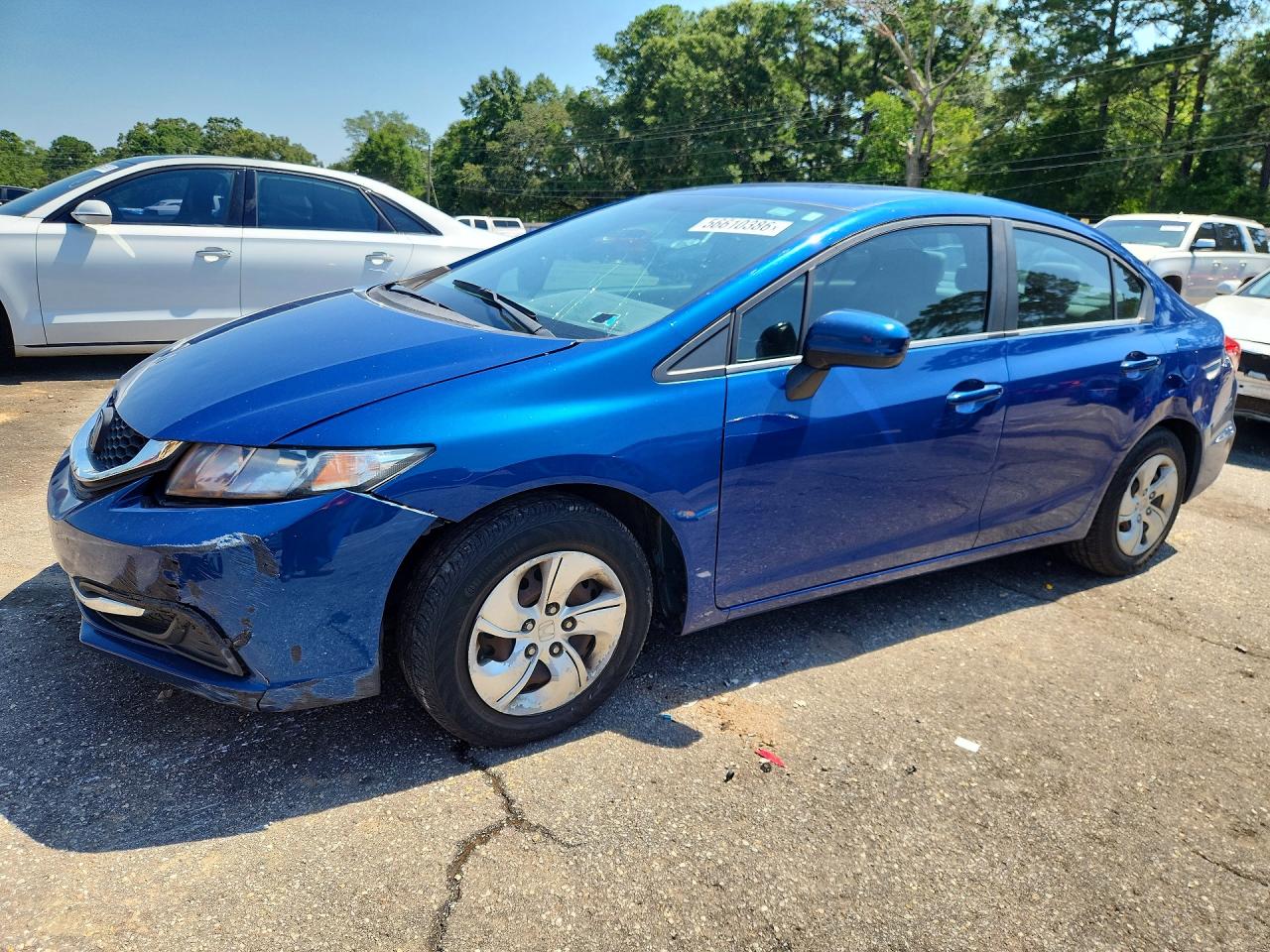 2015 Honda Civic Lx Синий vin: 19XFB2F57FE019678