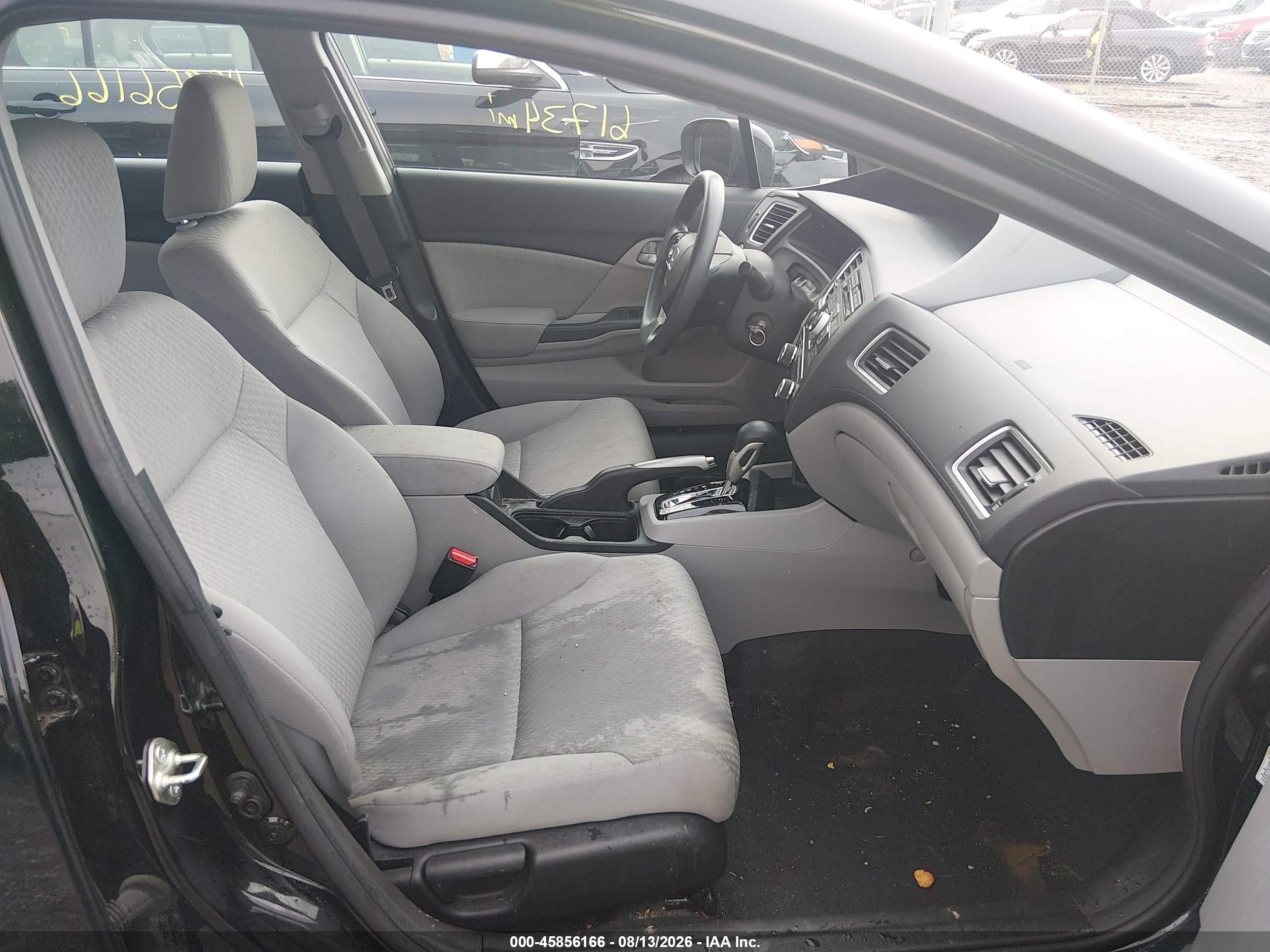 2015 Honda Civic Lx Black vin: 19XFB2F57FE030647