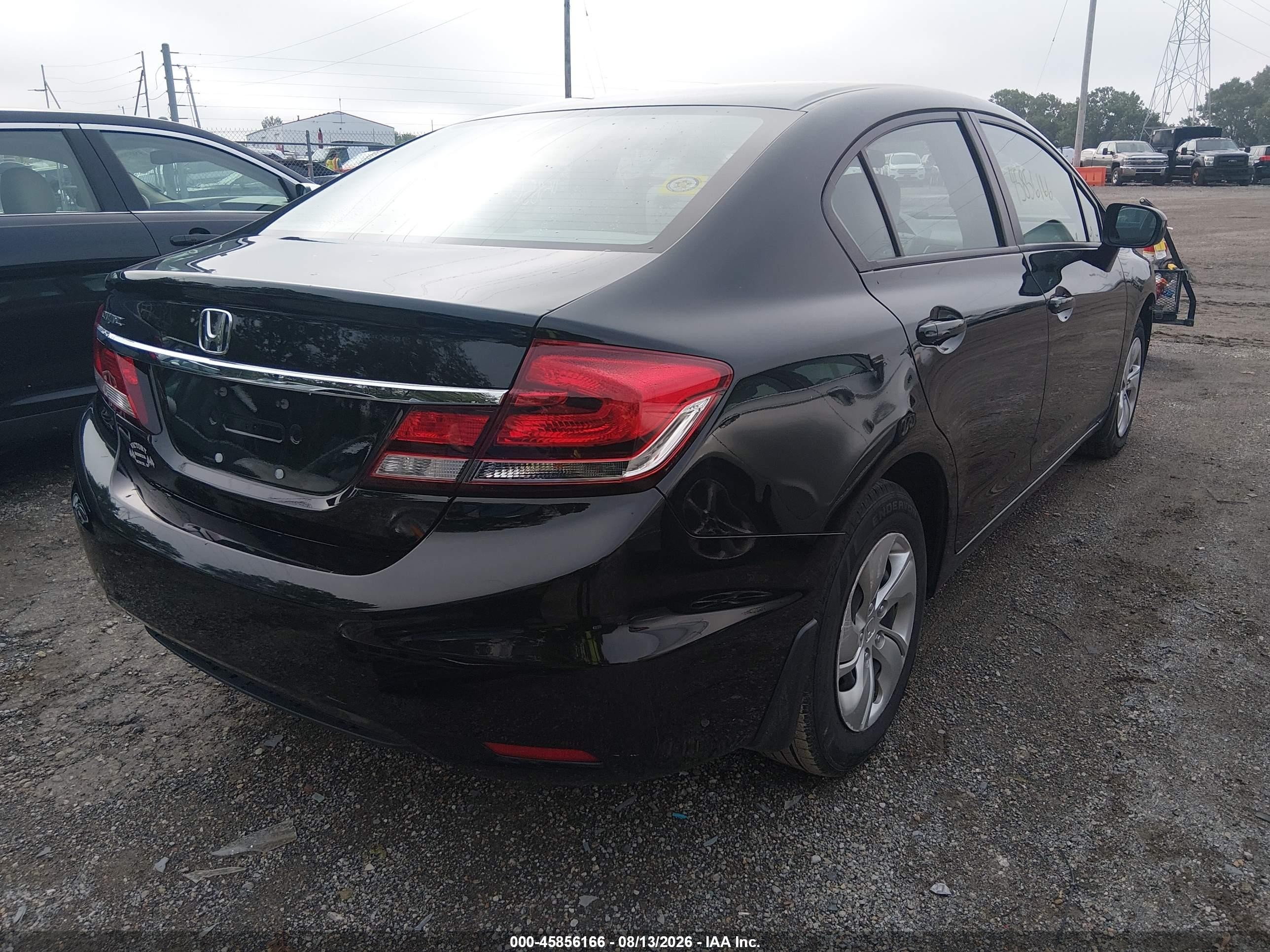 2015 Honda Civic Lx Black vin: 19XFB2F57FE030647