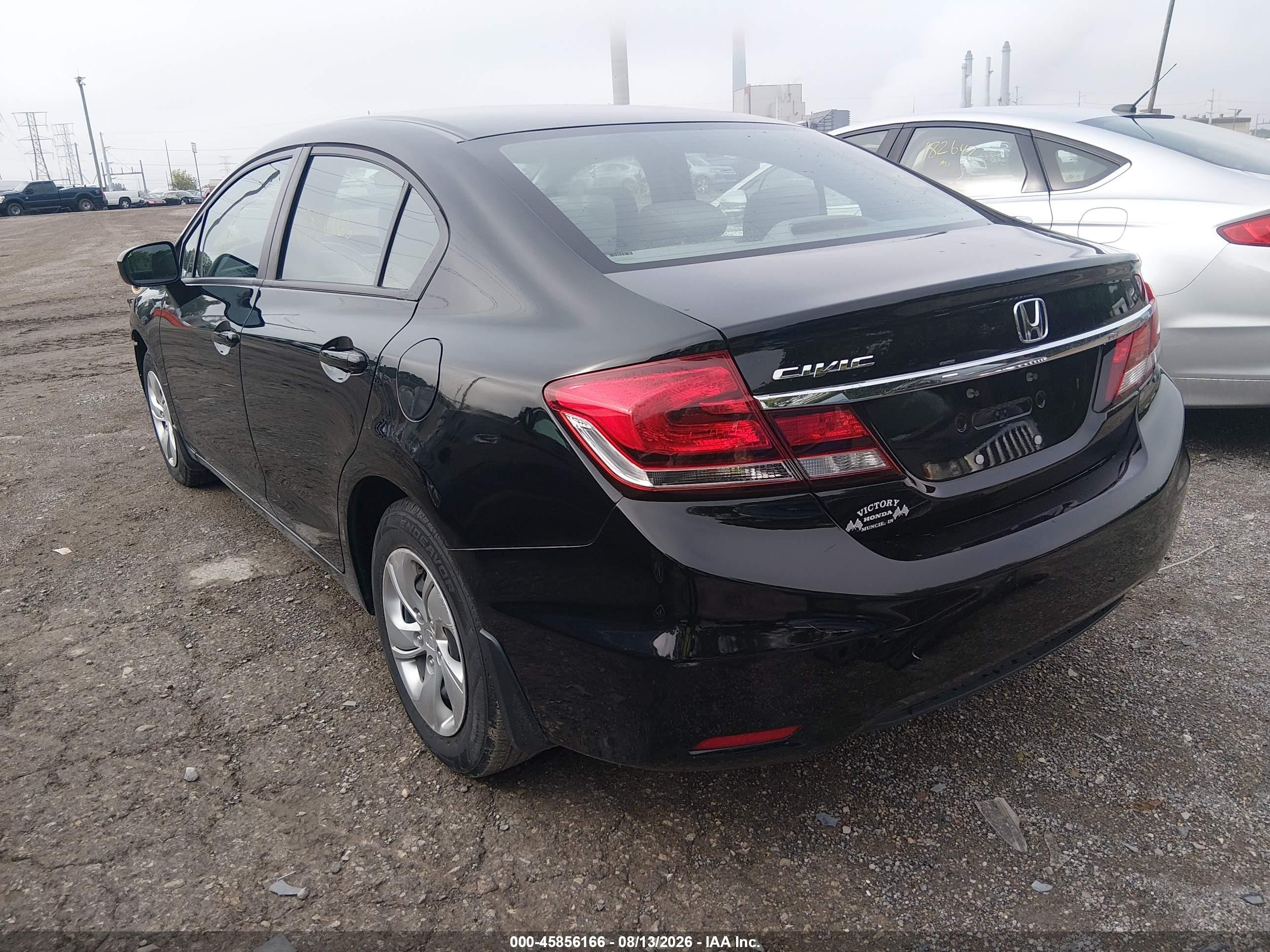 2015 Honda Civic Lx Black vin: 19XFB2F57FE030647