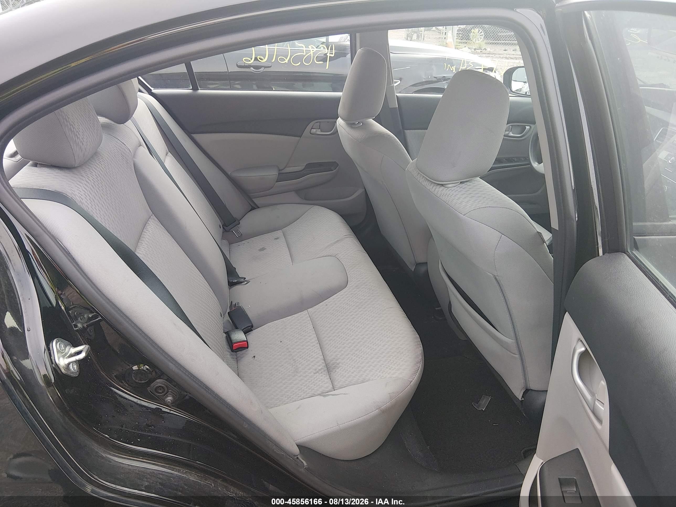 2015 Honda Civic Lx Black vin: 19XFB2F57FE030647