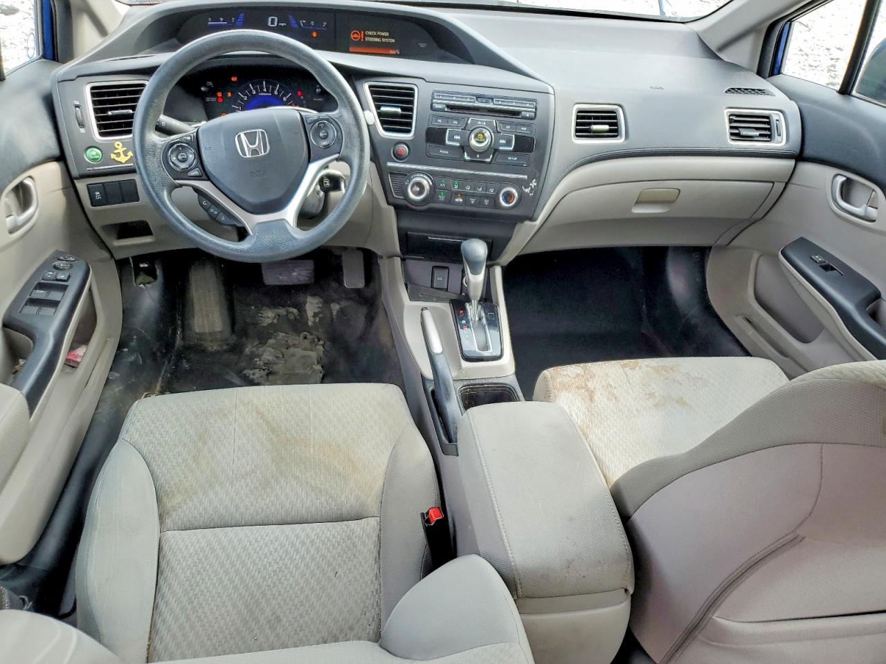 2015 Honda Civic Lx Blue vin: 19XFB2F57FE039784