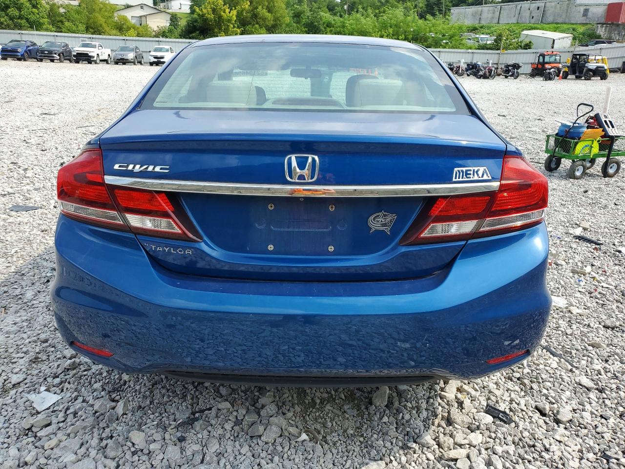 2015 Honda Civic Lx Blue vin: 19XFB2F57FE039784