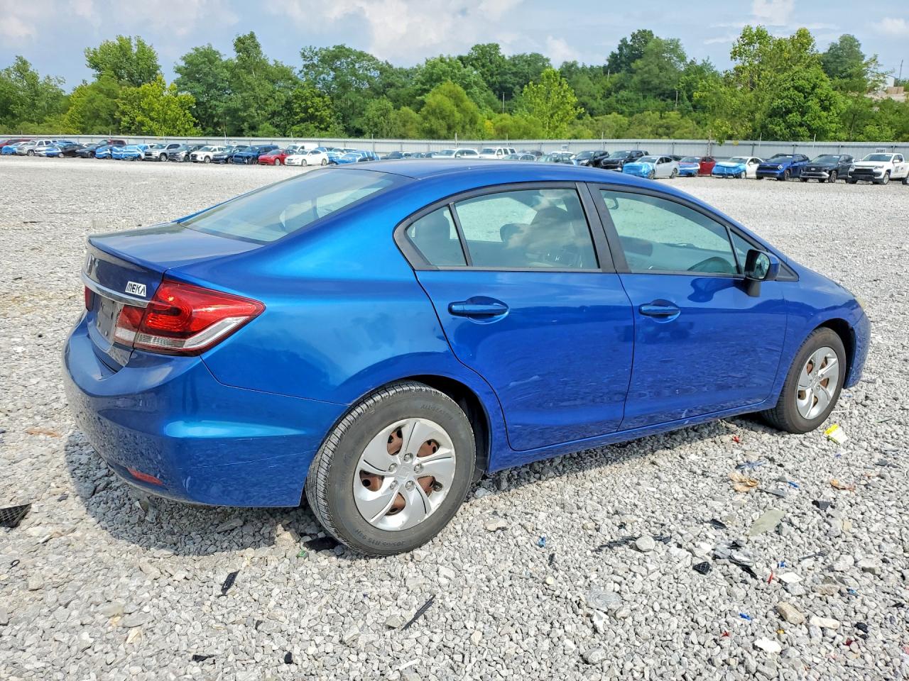 2015 Honda Civic Lx Blue vin: 19XFB2F57FE039784