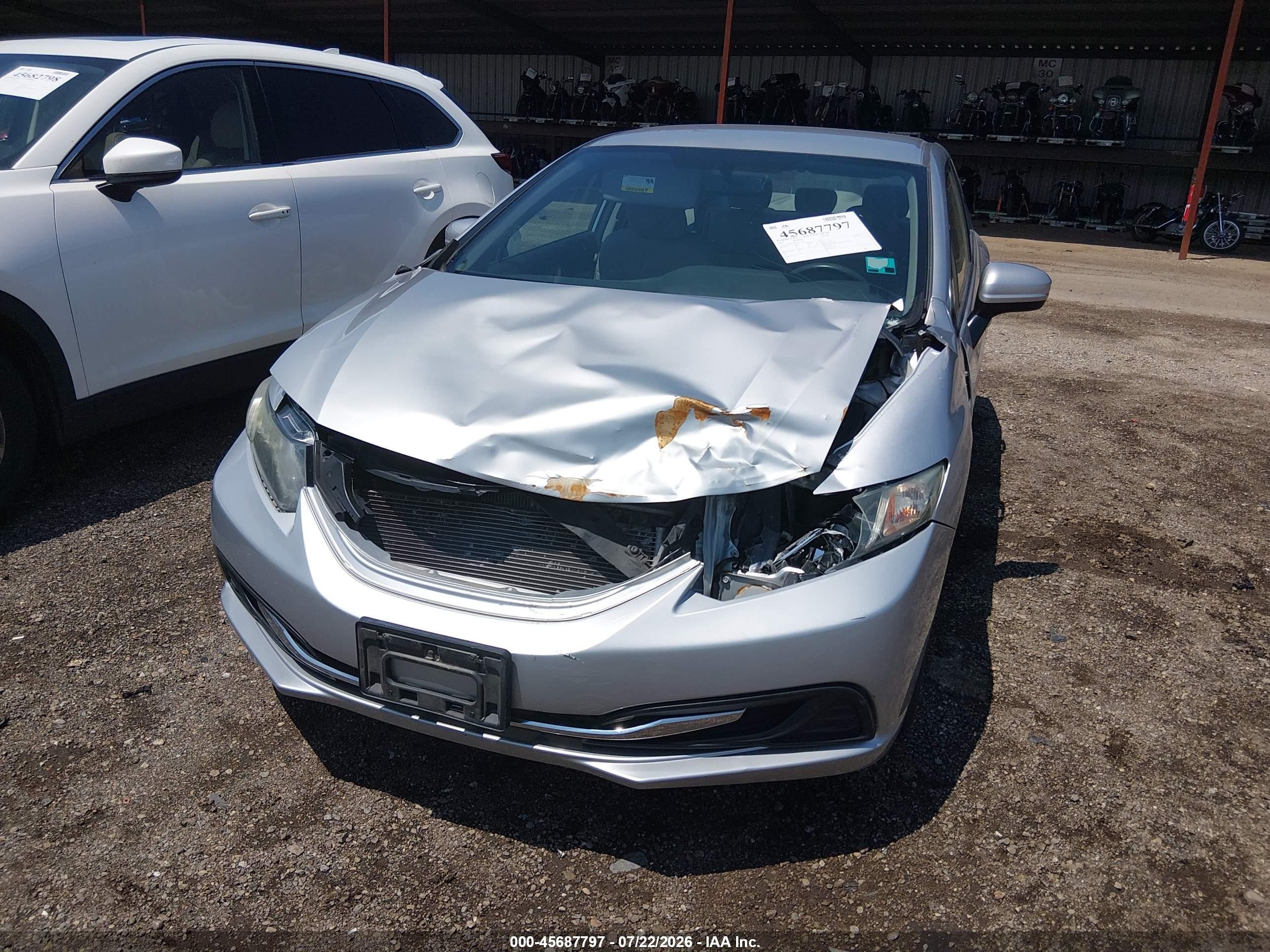 2015 Honda Civic Lx Серебряный vin: 19XFB2F57FE056178