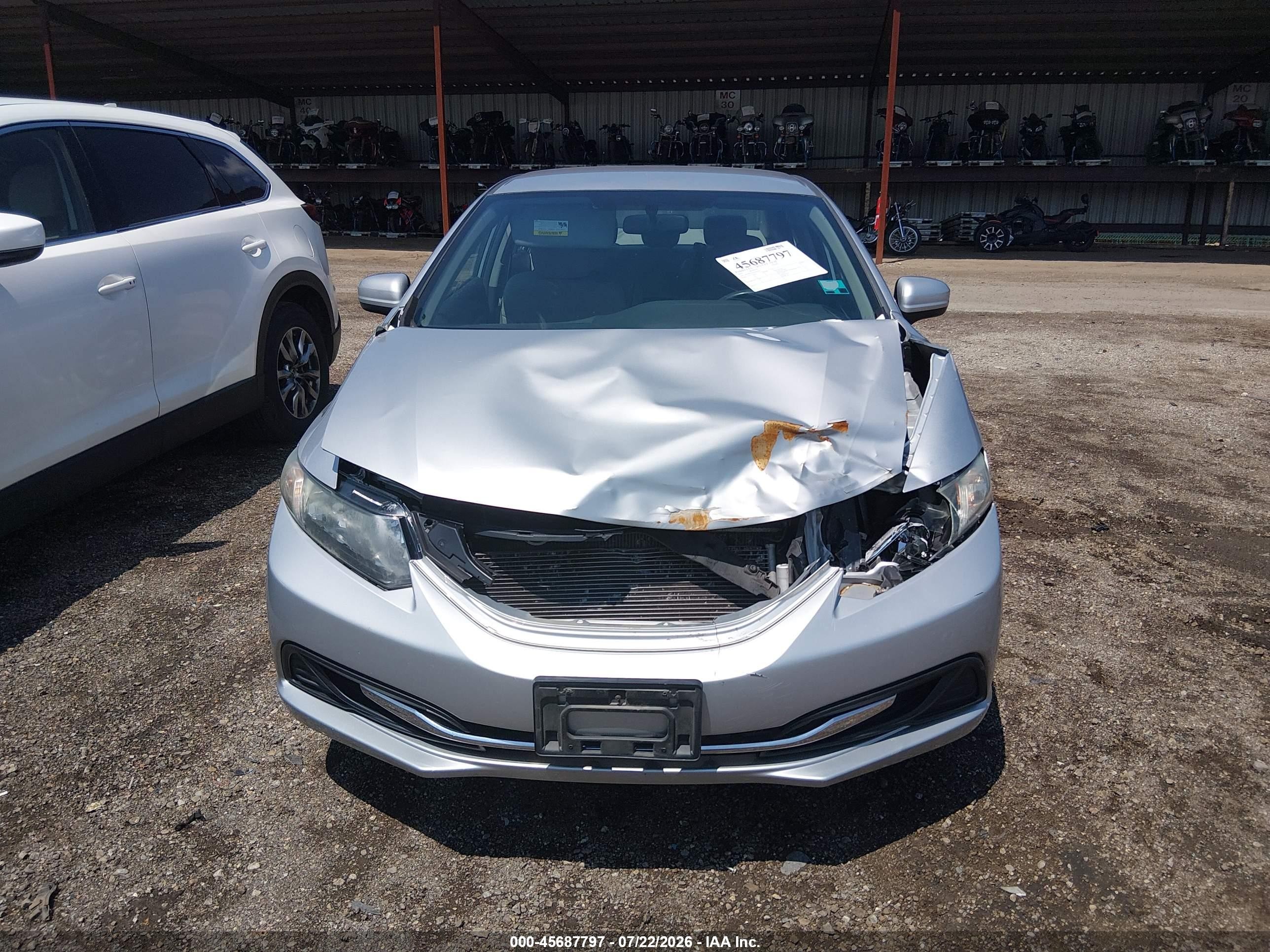 2015 Honda Civic Lx Серебряный vin: 19XFB2F57FE056178