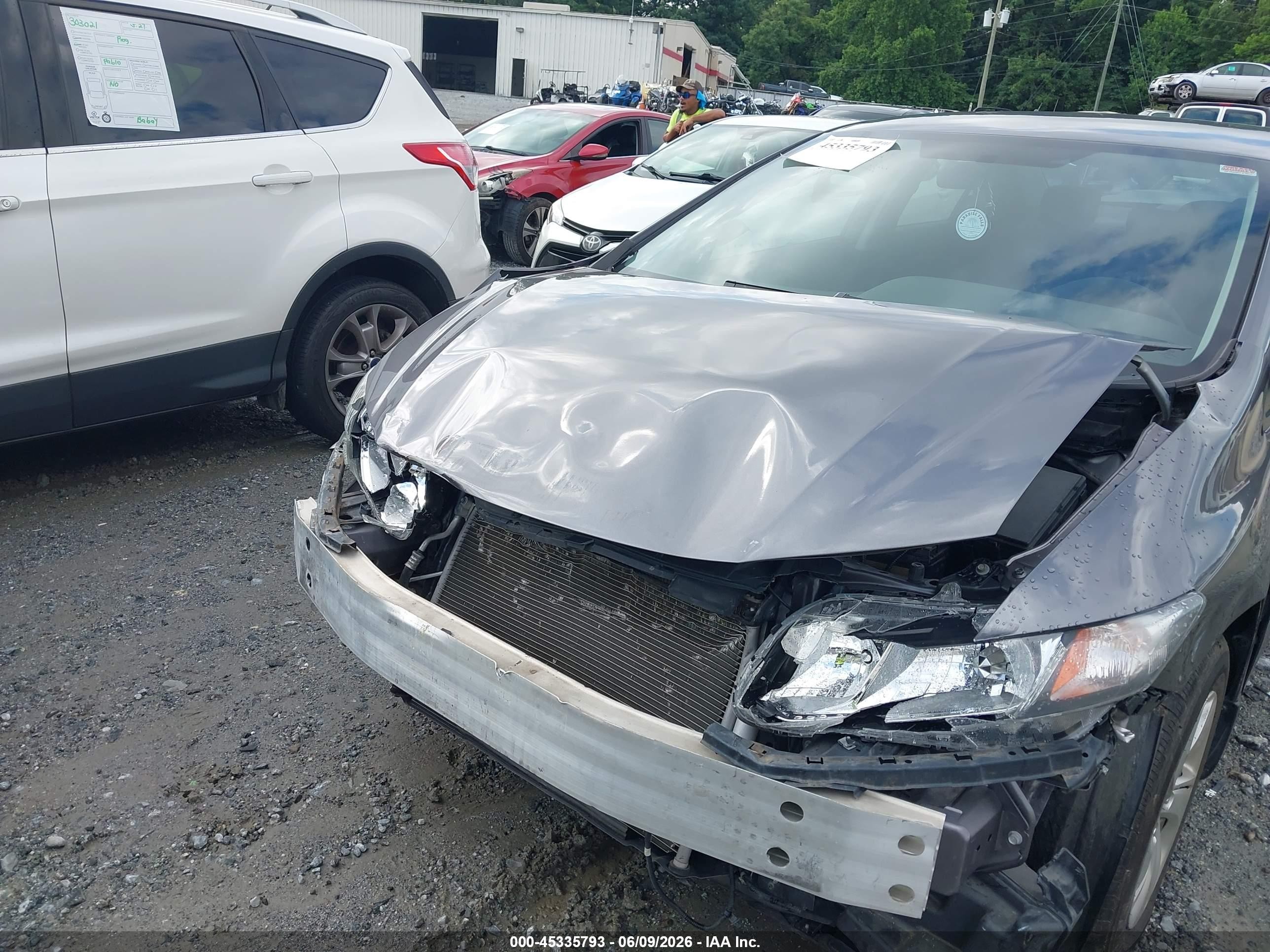 2015 Honda Civic Lx Black vin: 19XFB2F57FE070453