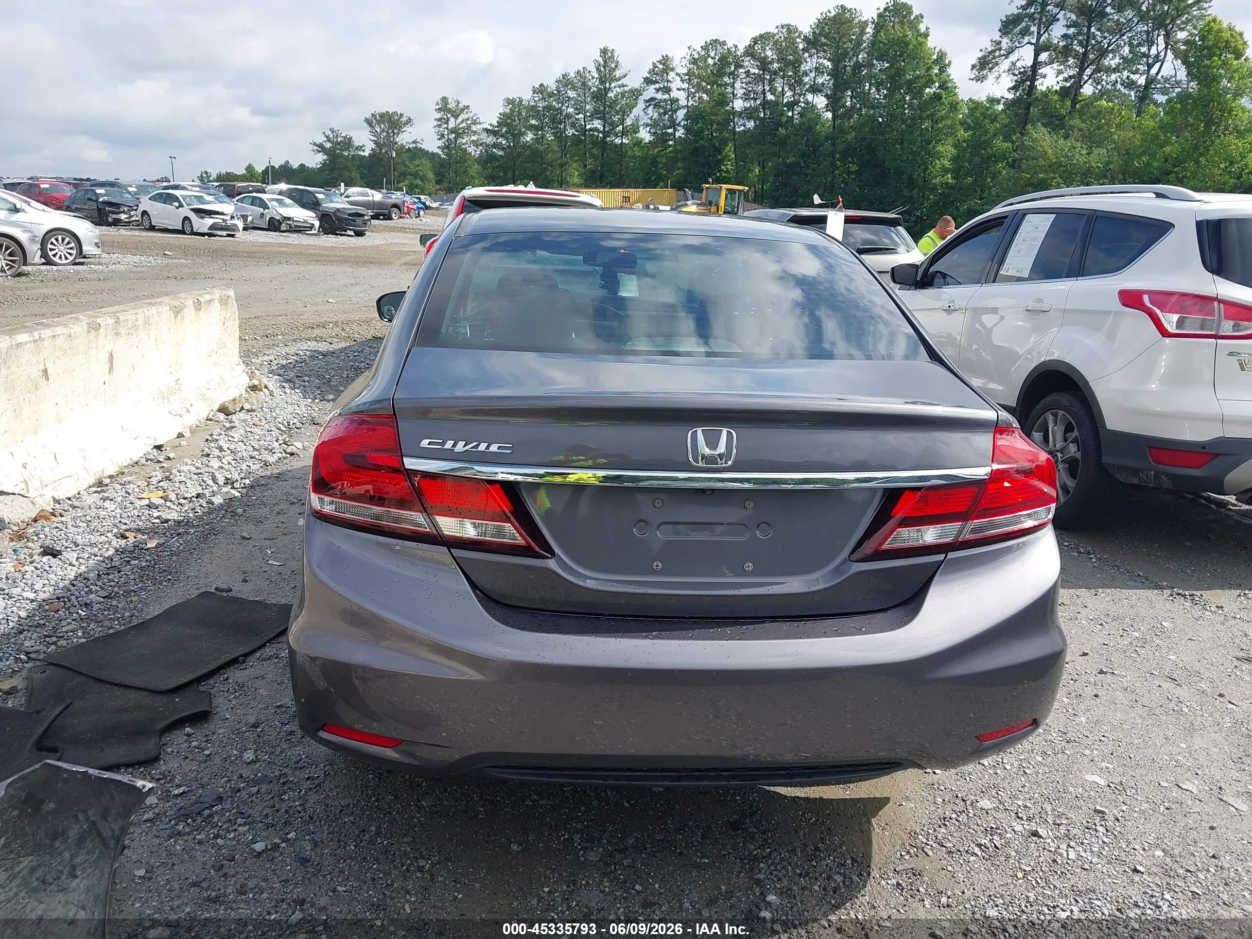 2015 Honda Civic Lx Black vin: 19XFB2F57FE070453