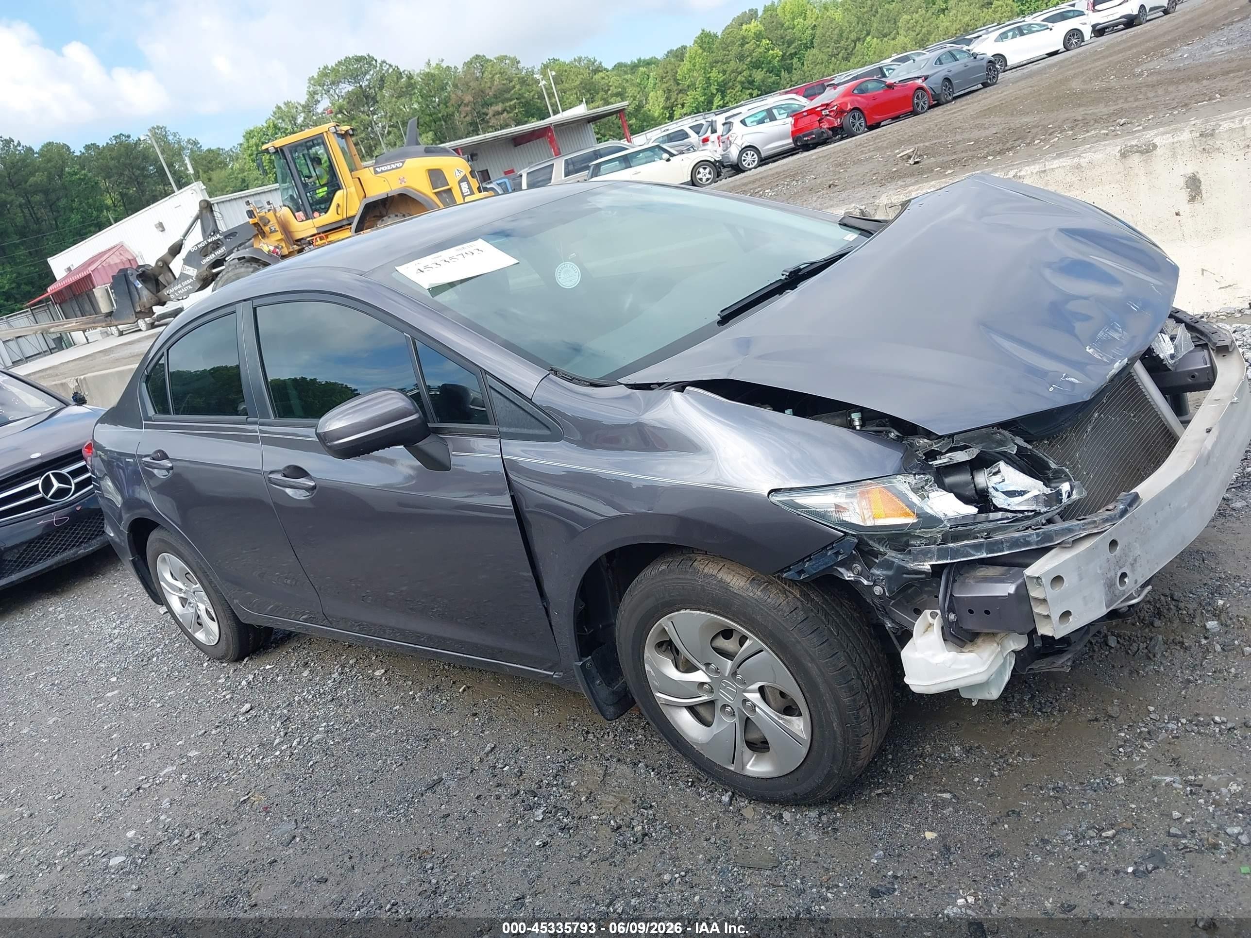 2015 Honda Civic Lx Black vin: 19XFB2F57FE070453