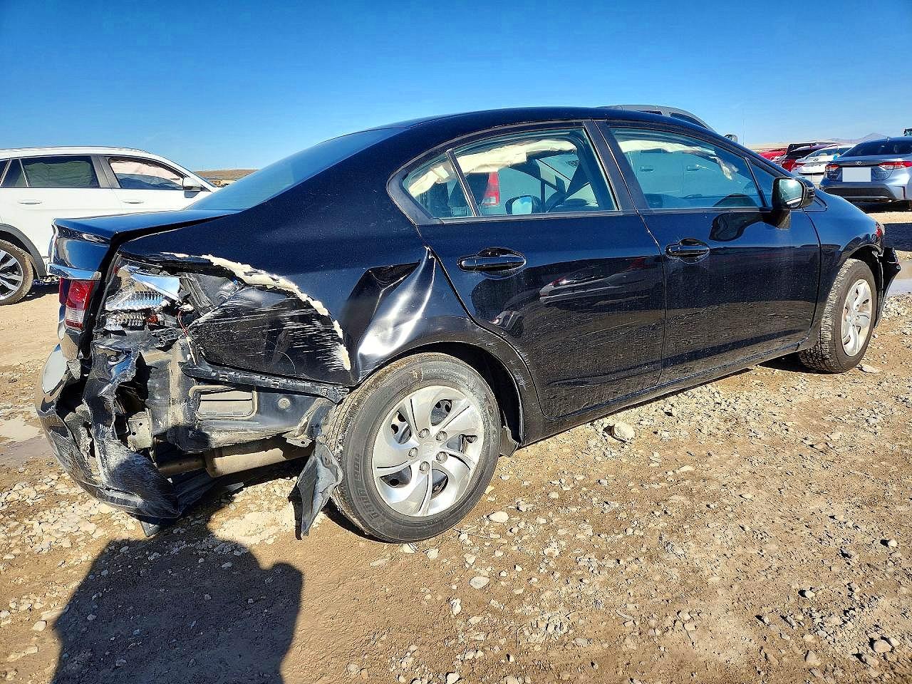 2015 Honda Civic Lx Black vin: 19XFB2F57FE079847